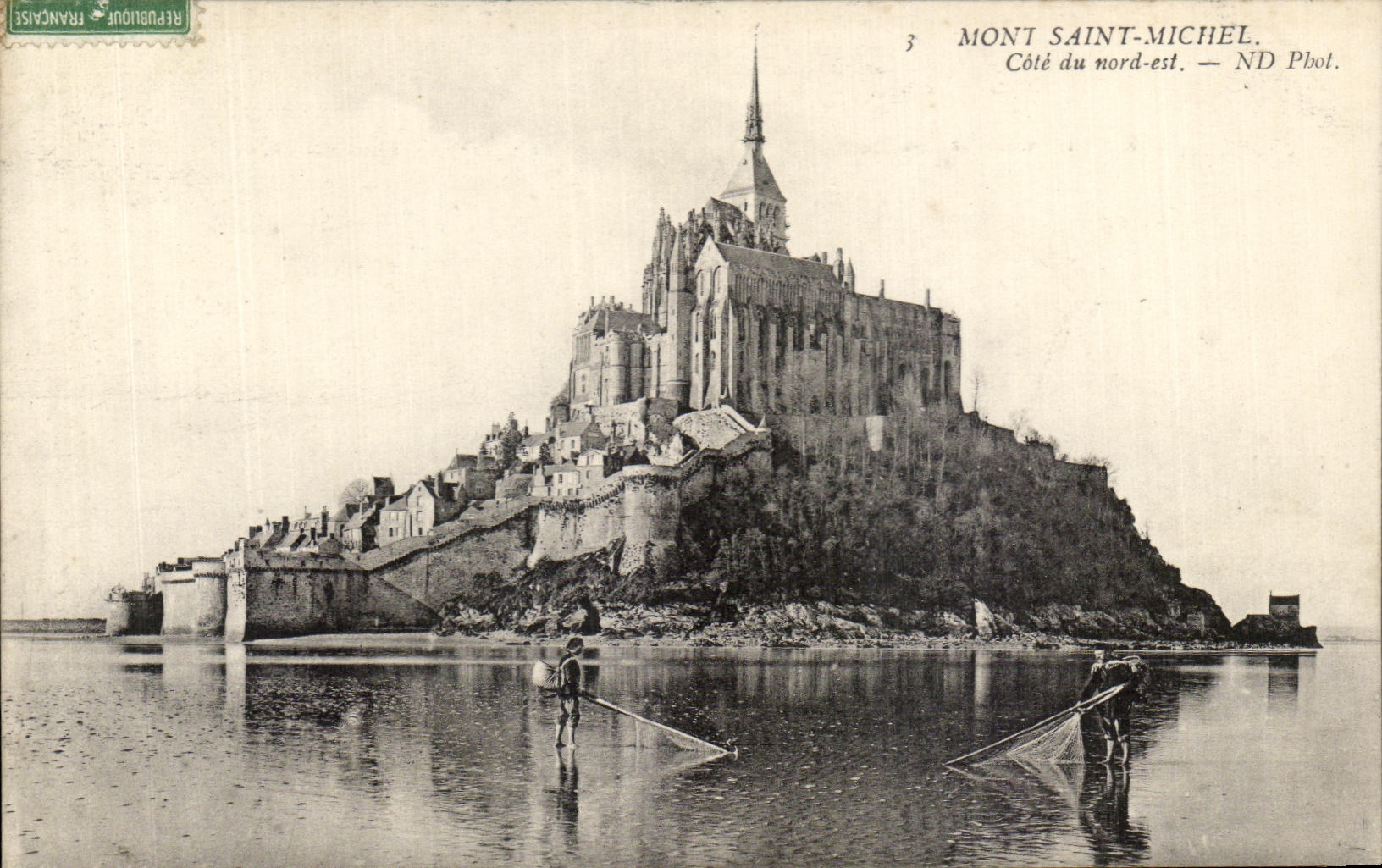 CPA Mont Saint Michel Dimension of north is Pecheurs