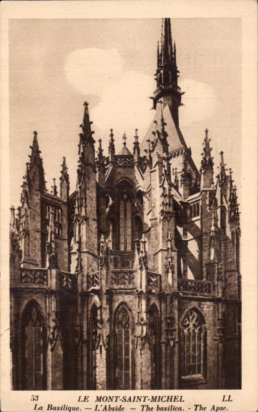 CPA Mont Saint Michel the Basilica the Apse