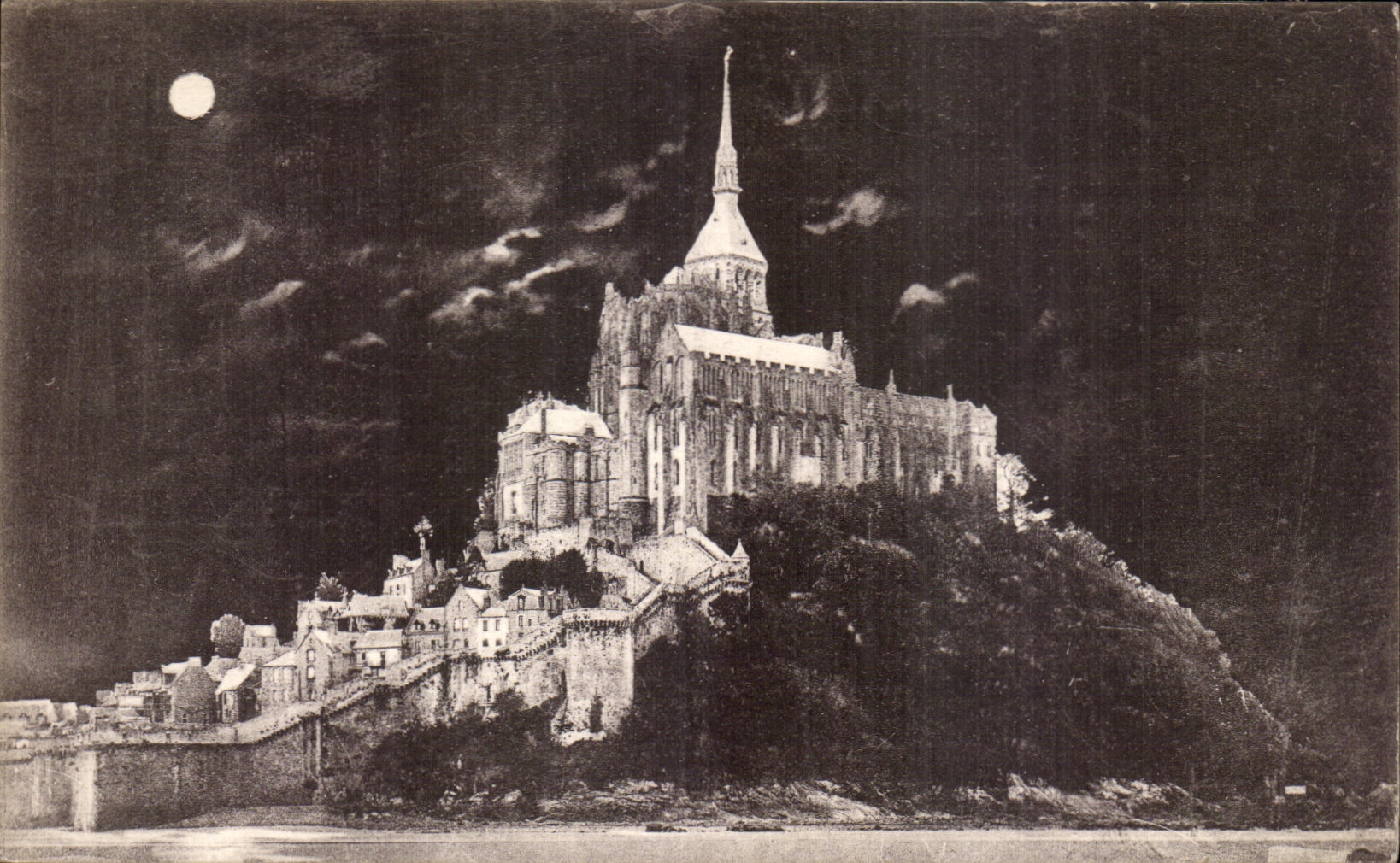 CPA Mont Saint Michel the Nerd Dimension with the Moonlight