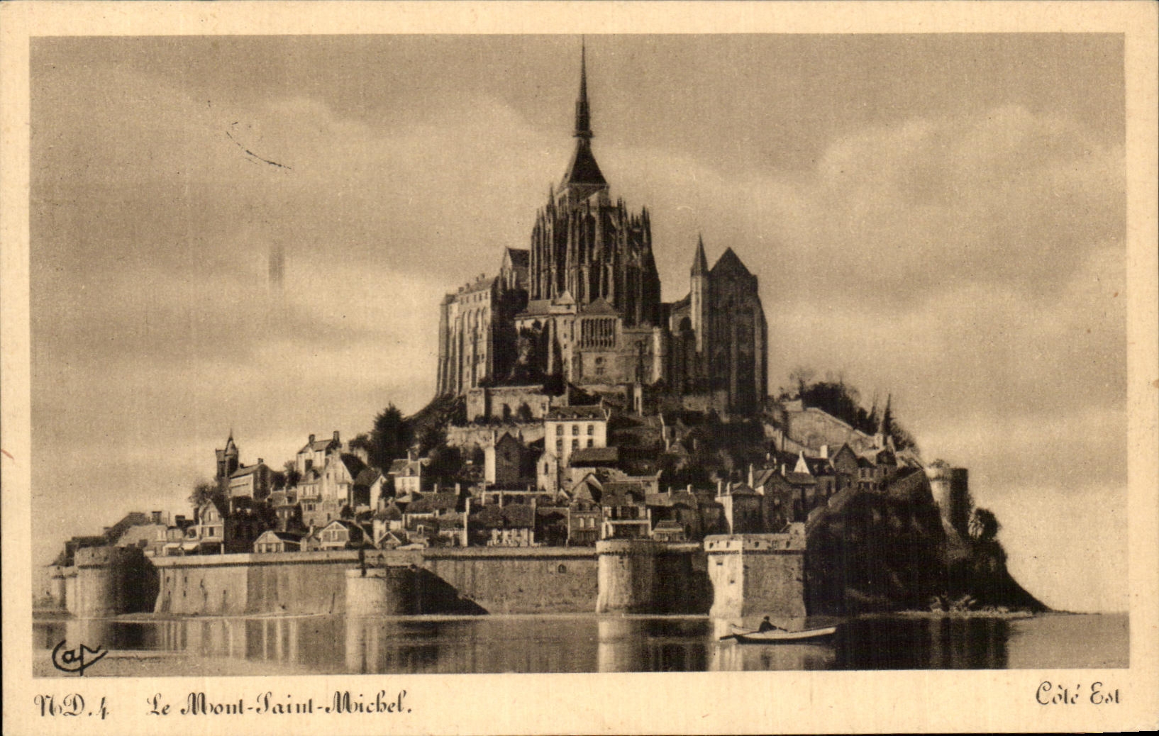 CPA Mont Saint Michel the Dimension Is