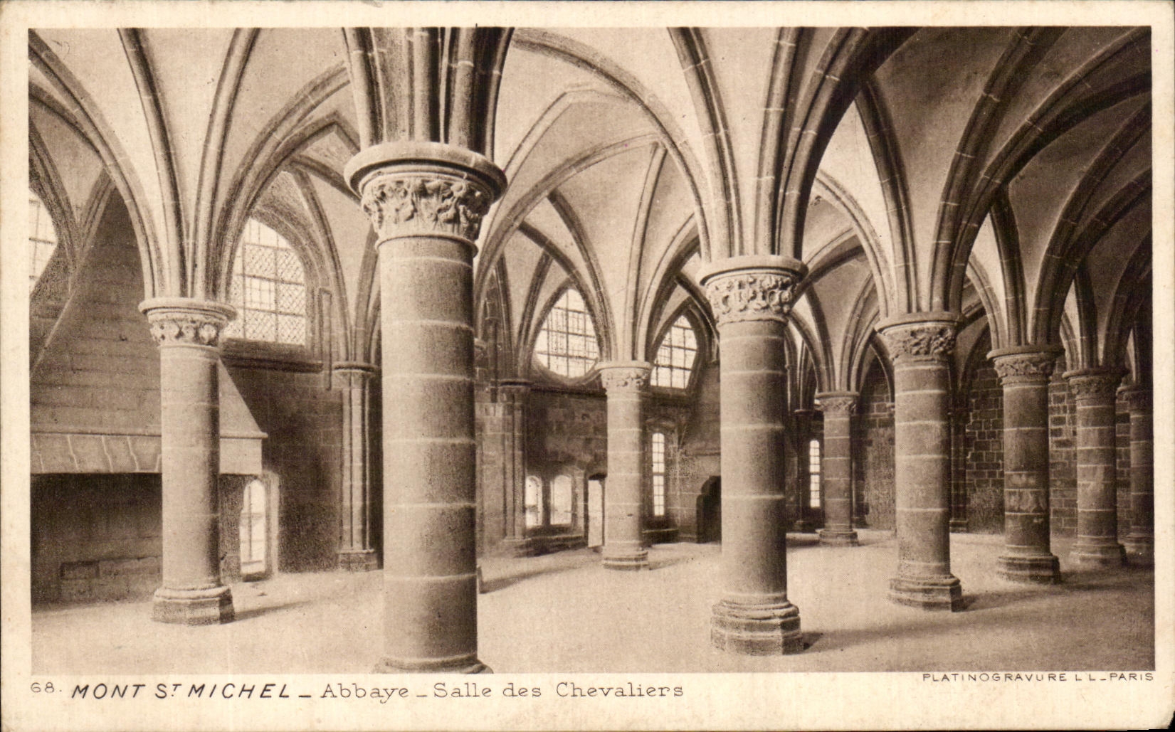 CPA Mont Saint Michel Room Abbey of the Knights