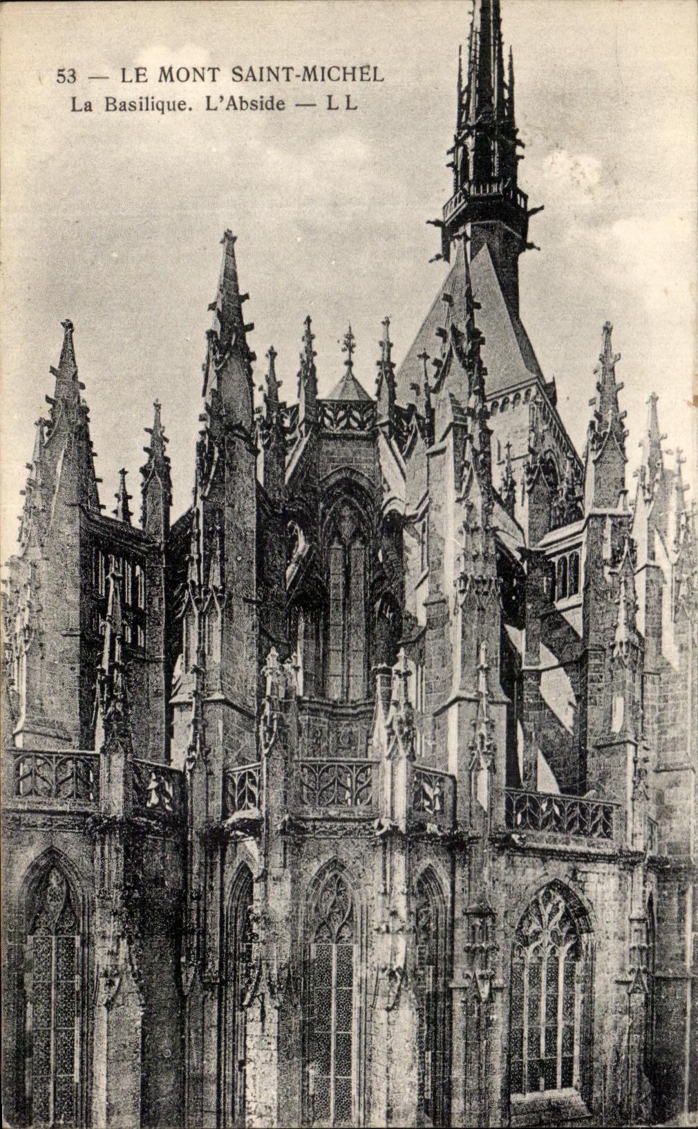 CPA Mont Saint Michel the Basilica the Apse