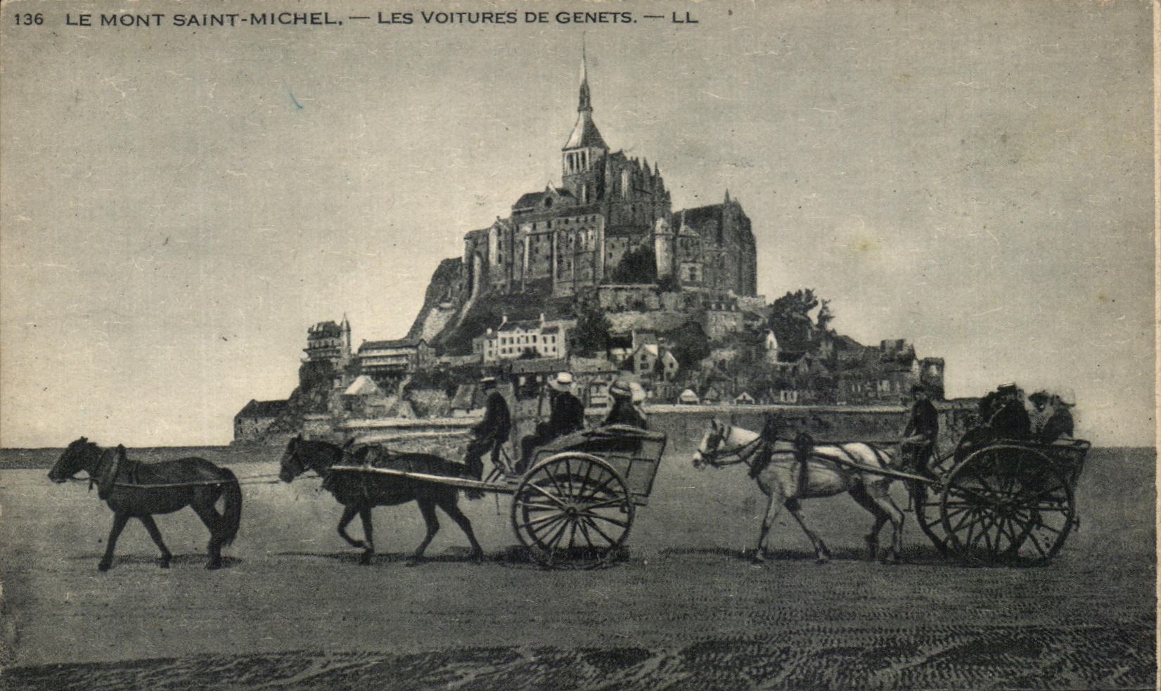 CPA Mont Saint Michel Cars Of Sinning Brooms