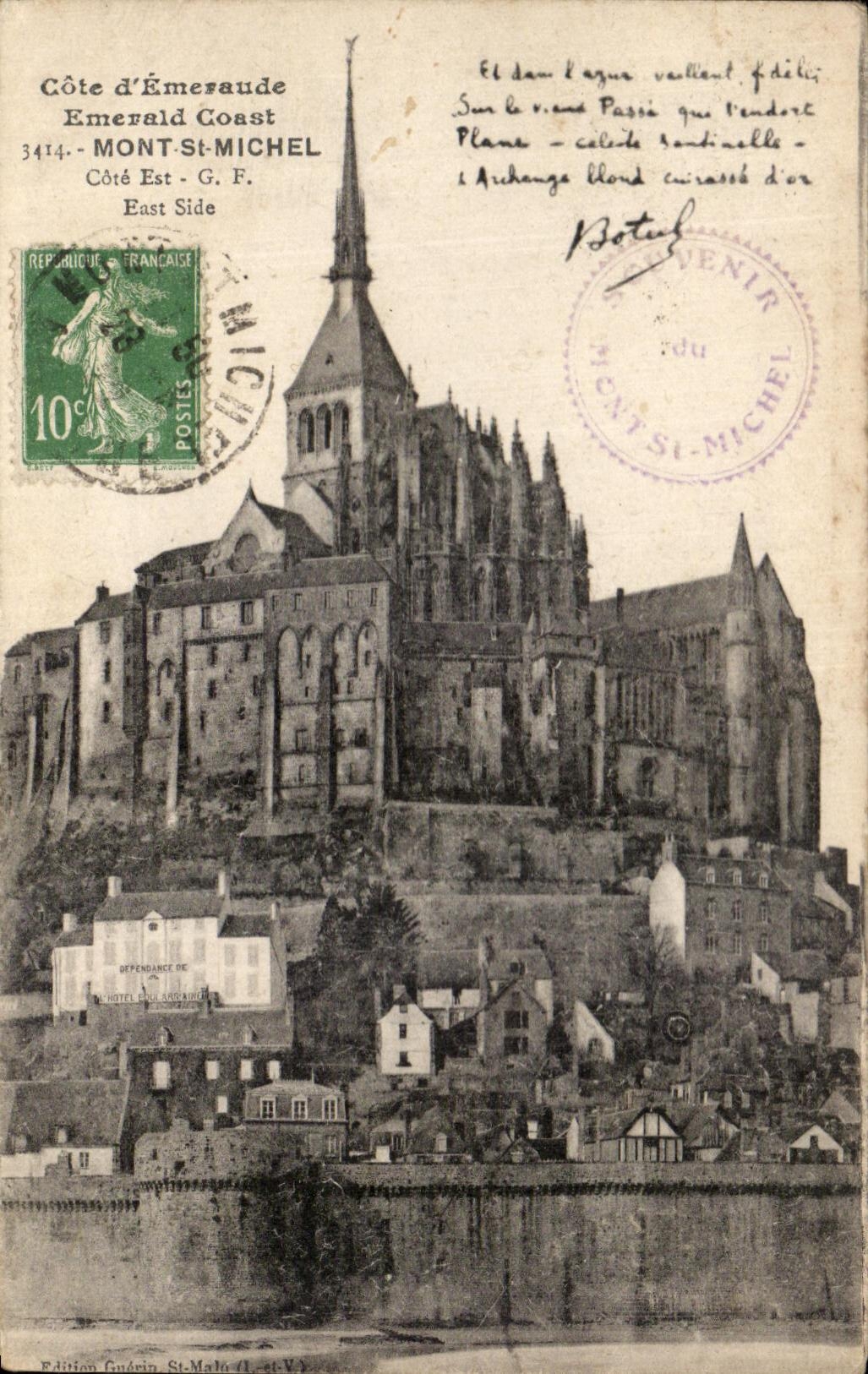 CPA Cote Emerald Mont Saint Michel Dimension Is Botrel