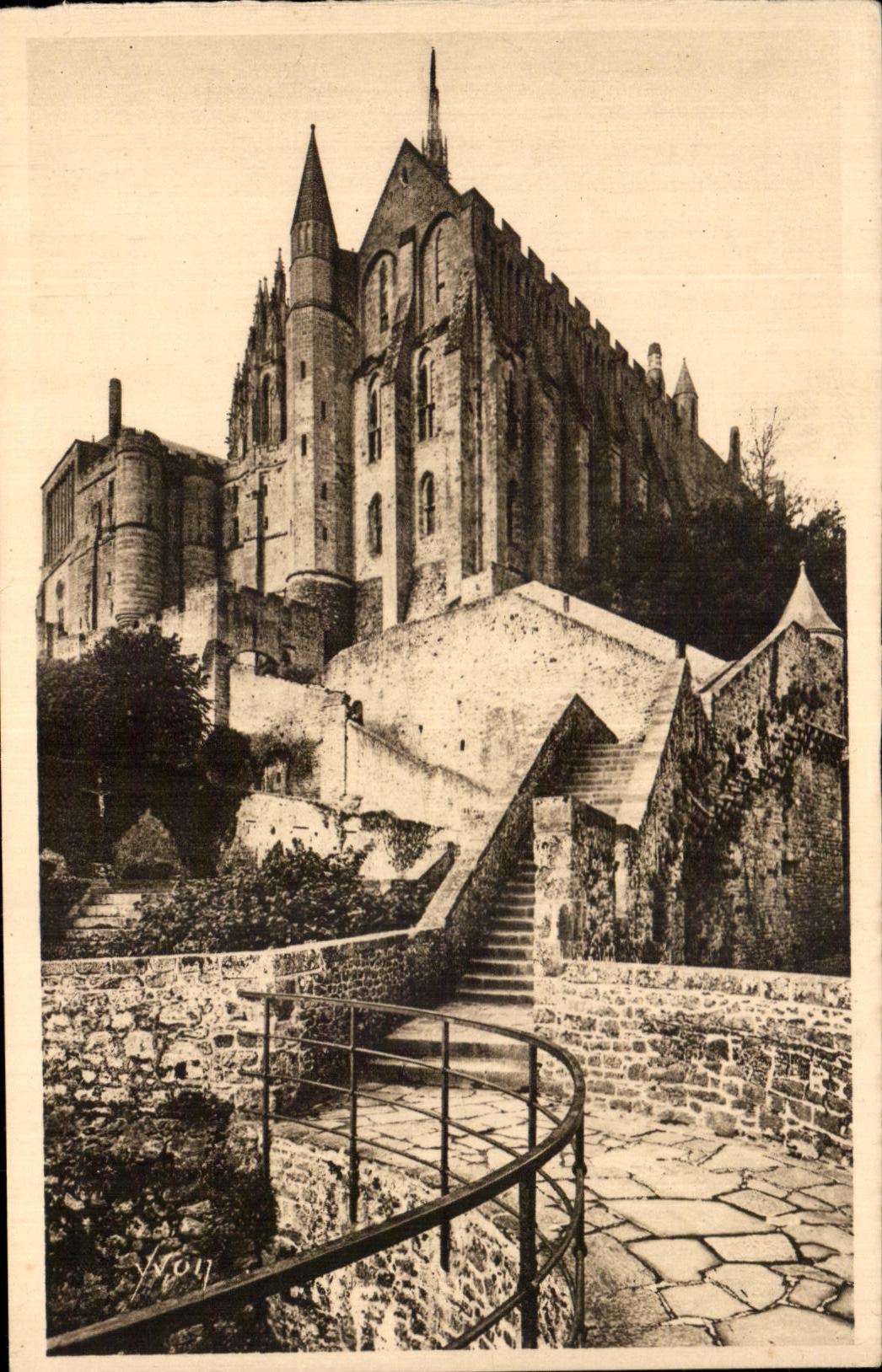 CPA Soft France the Mount St Michel Wonder Seen Of the Tower Of North