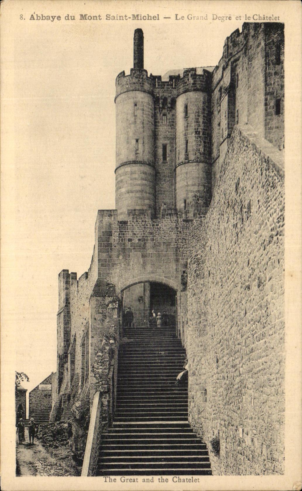 CPA Abbey Of Mont Saint Michel the Great Degree And Chatelet