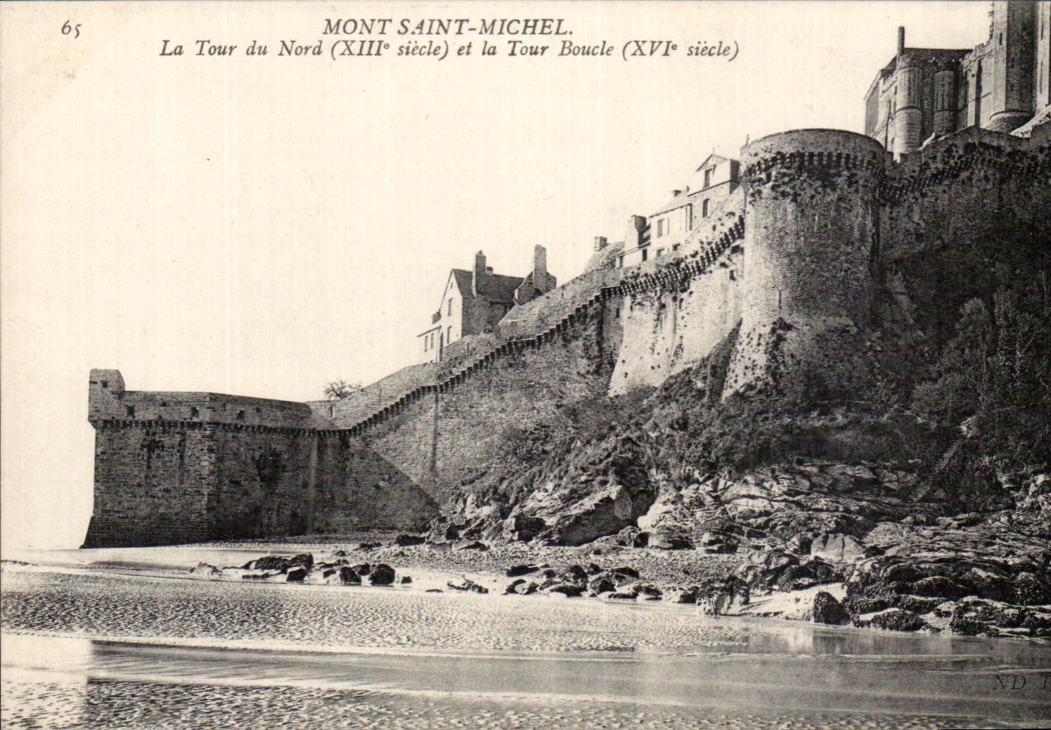 CPA the Mount St Michel the Tower of North and the Tower Buckles