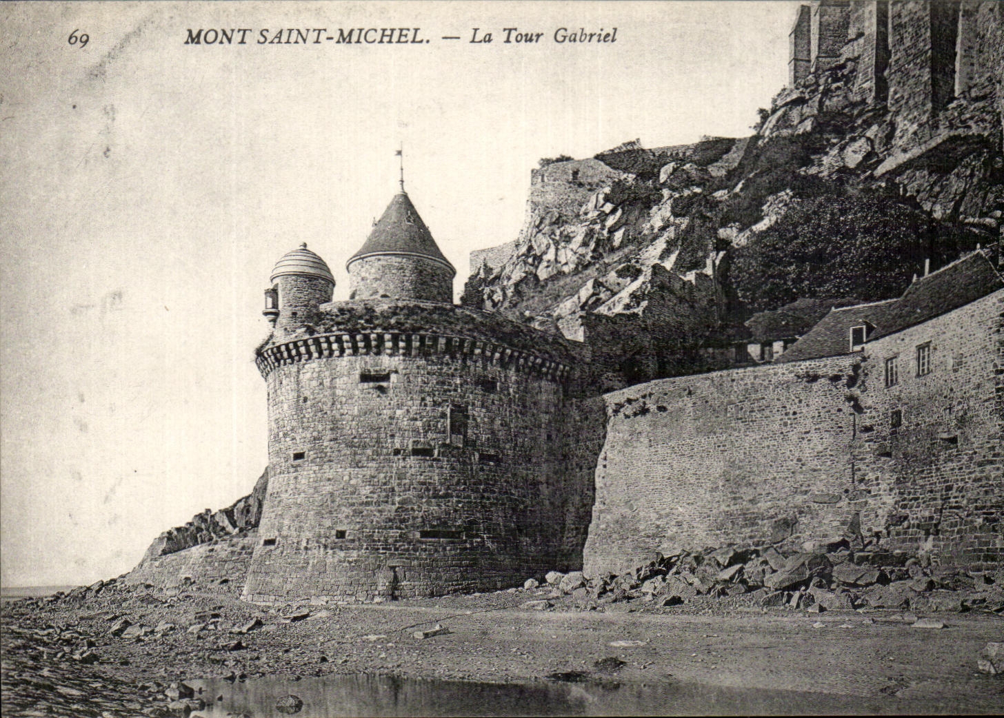 CPA the Mount St Michel the Gabriel Tower