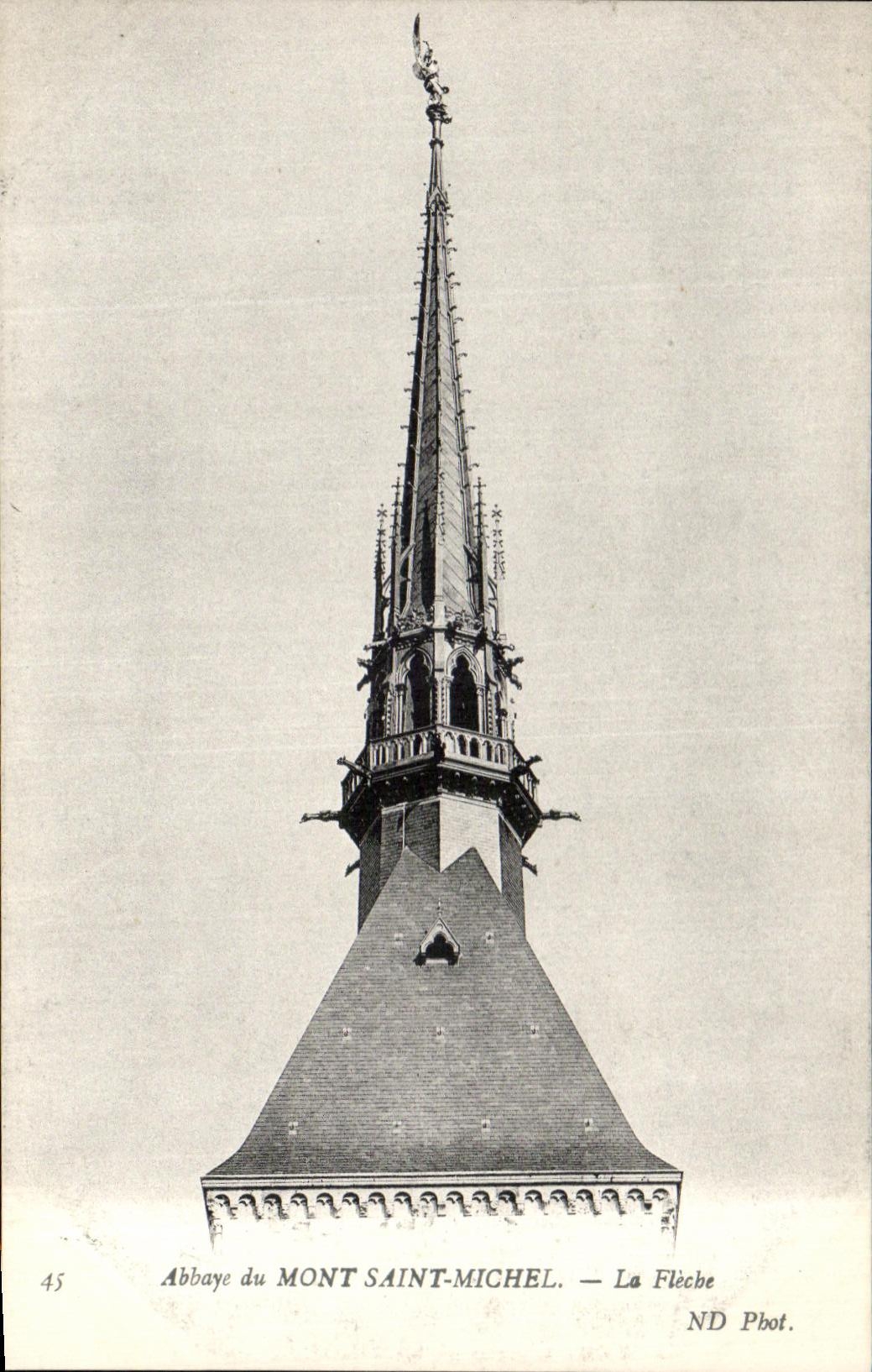 CPA the Mount St Michel Abbey of the Arrow