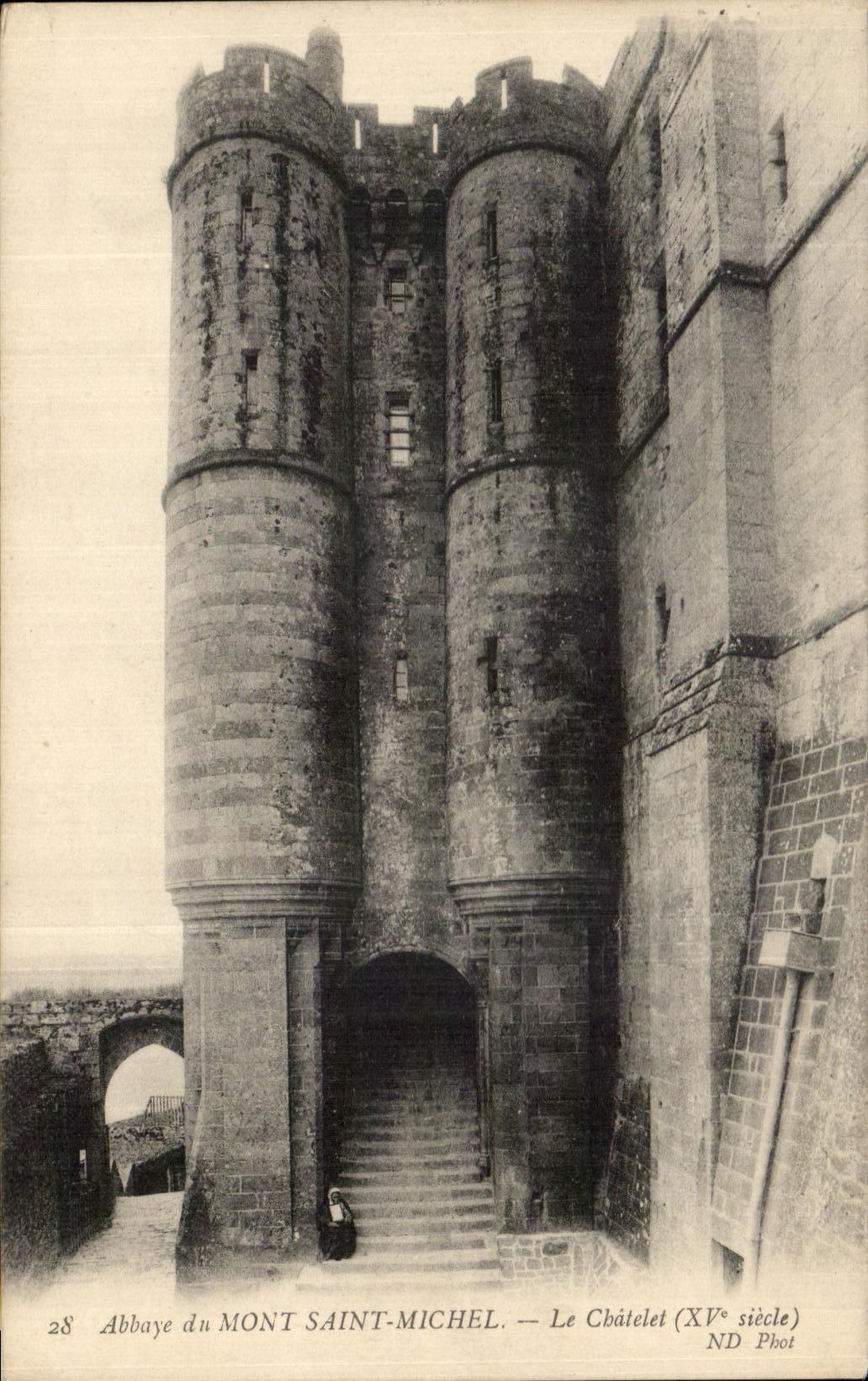 CPA the Mount St Michel Abbey of Chatelet