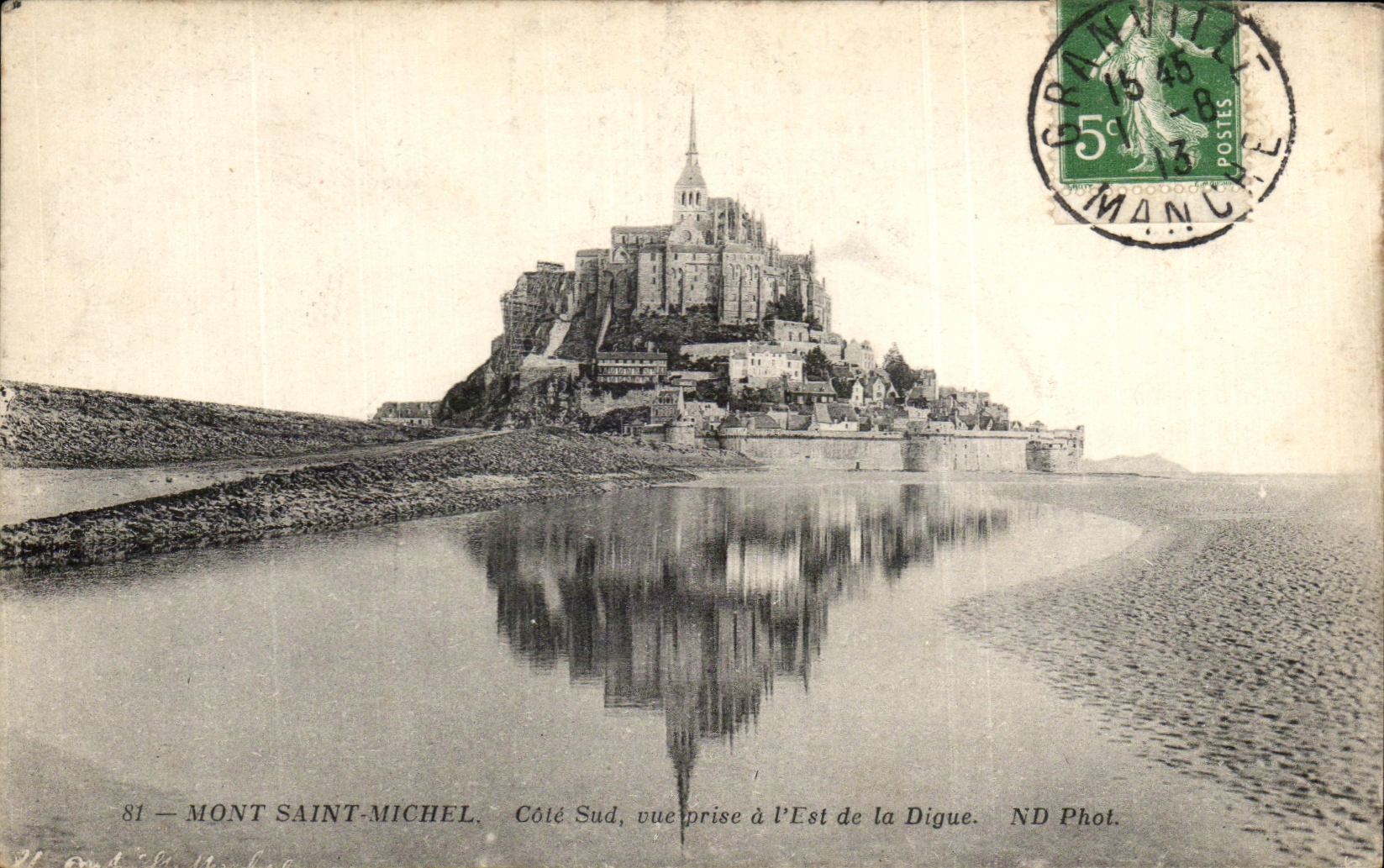 CPA the Mount St Michel Dimensions Southern Seen from in the East of the Dam