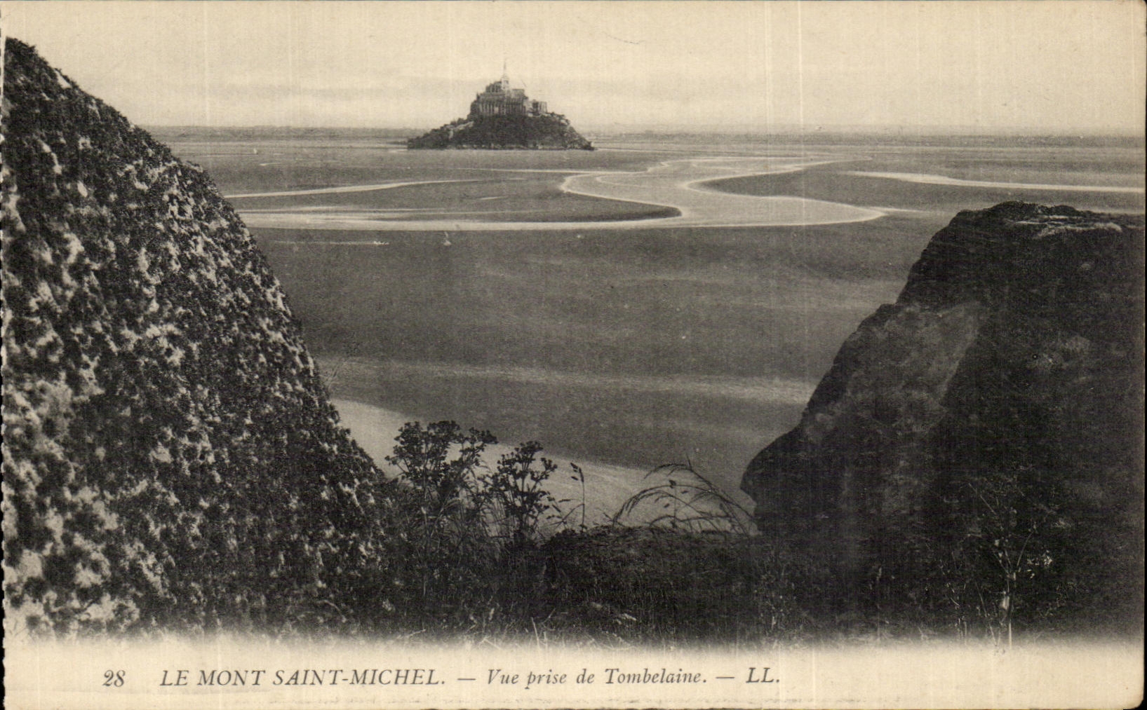CPA the Mount St Michel Seen from of Tombelaine