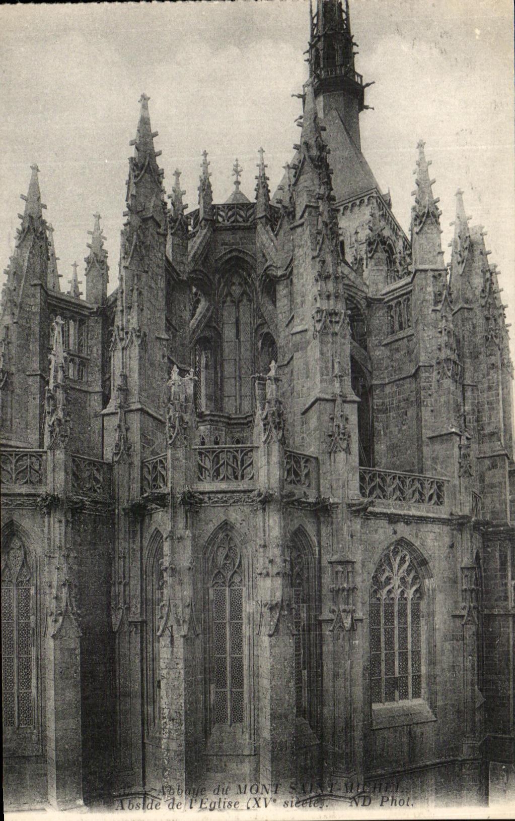 CPA the Mount St Michel Apse of the church