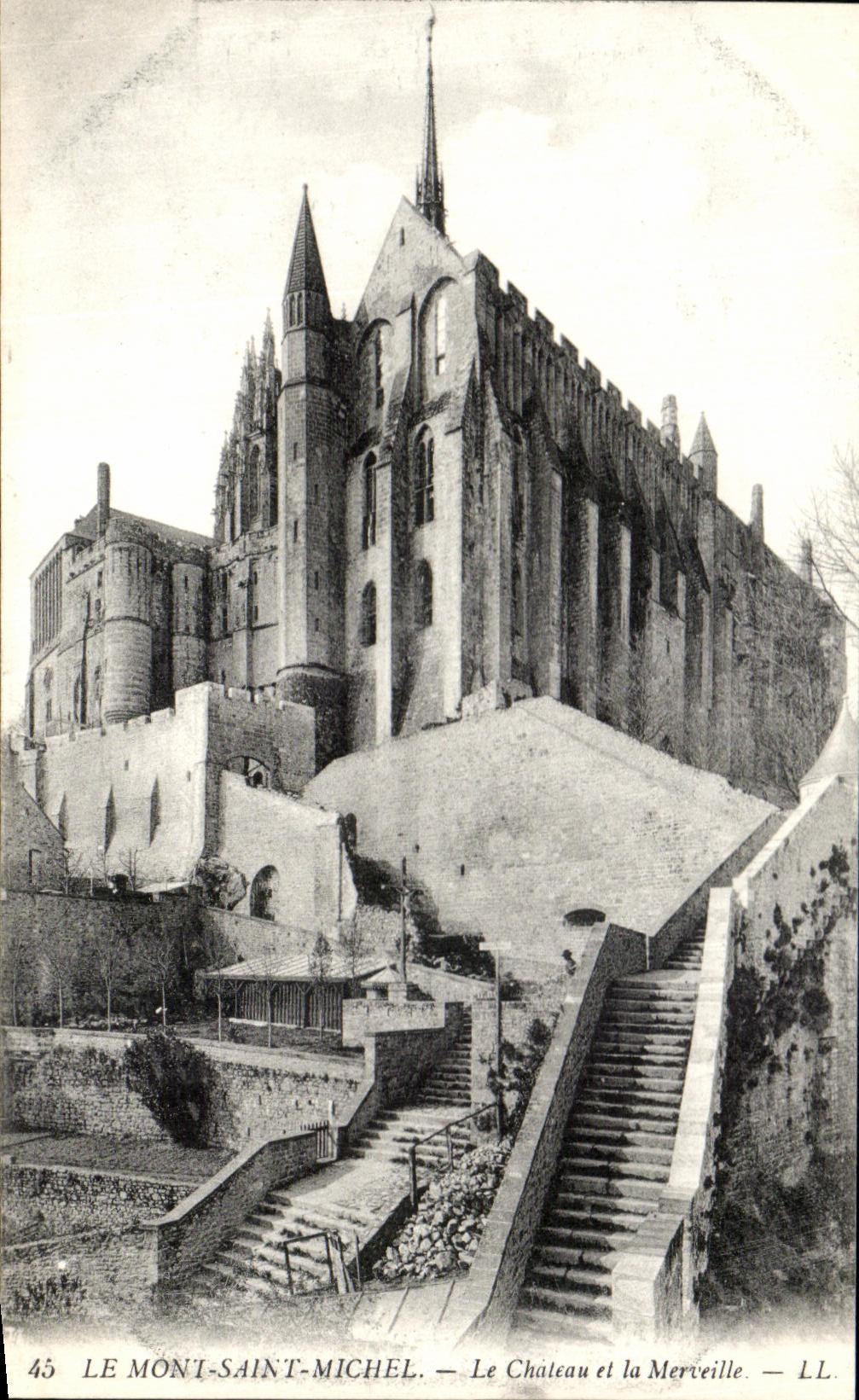 CPA the Mount St Michel the Castle and Wonder