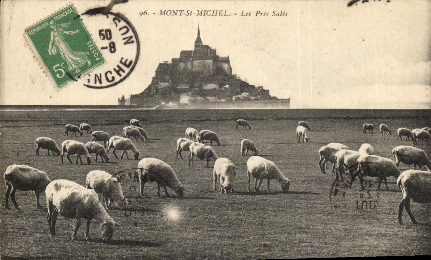 CPA Mount St Michel Close Dirty Sheep
