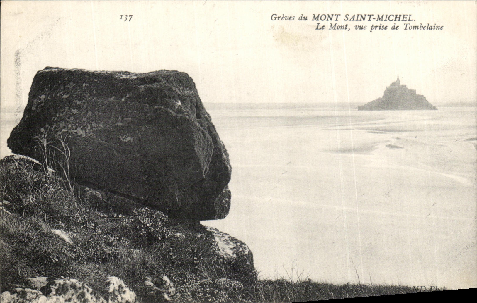 CPA Strikes of Mont Saint Michel the Mount seen from of Tombelaine