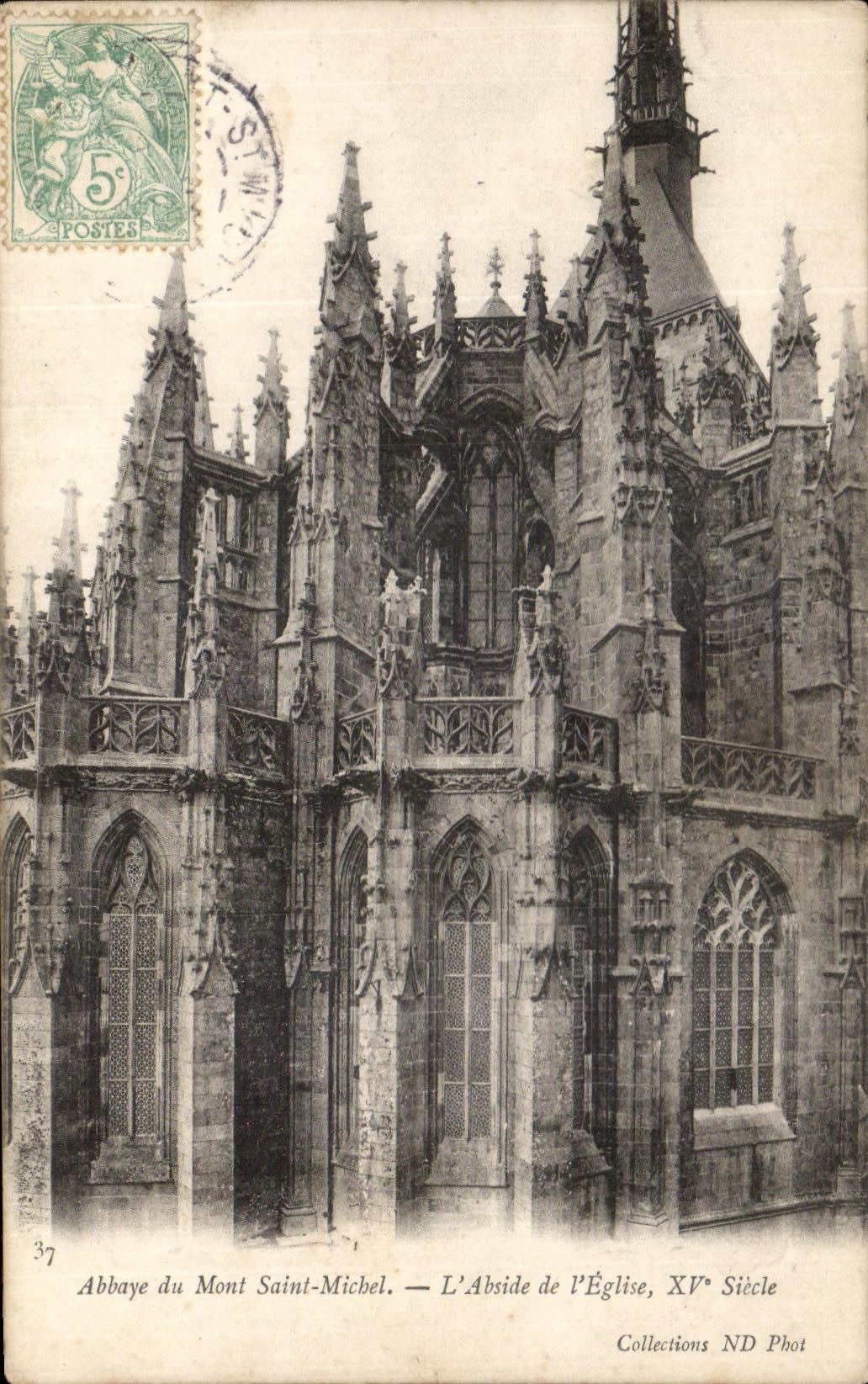 CPA Abbey of Mont Saint Michel the Apse of I' Eglise