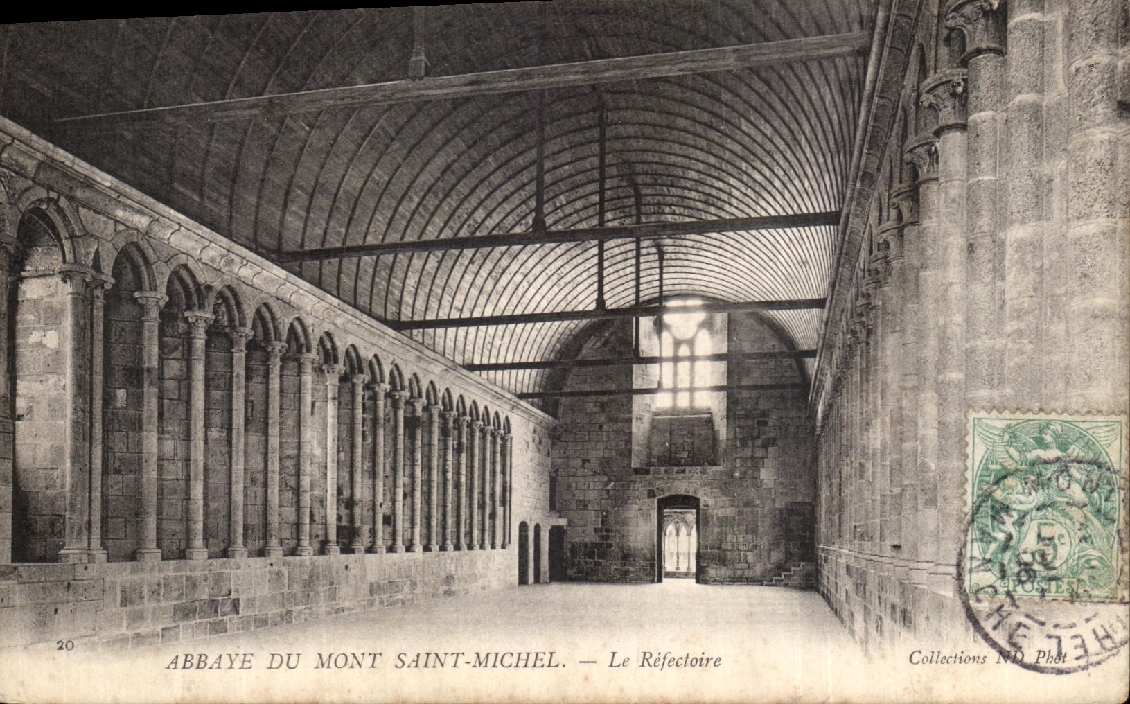 CPA Abbey of Mont Saint Michel the Refectory