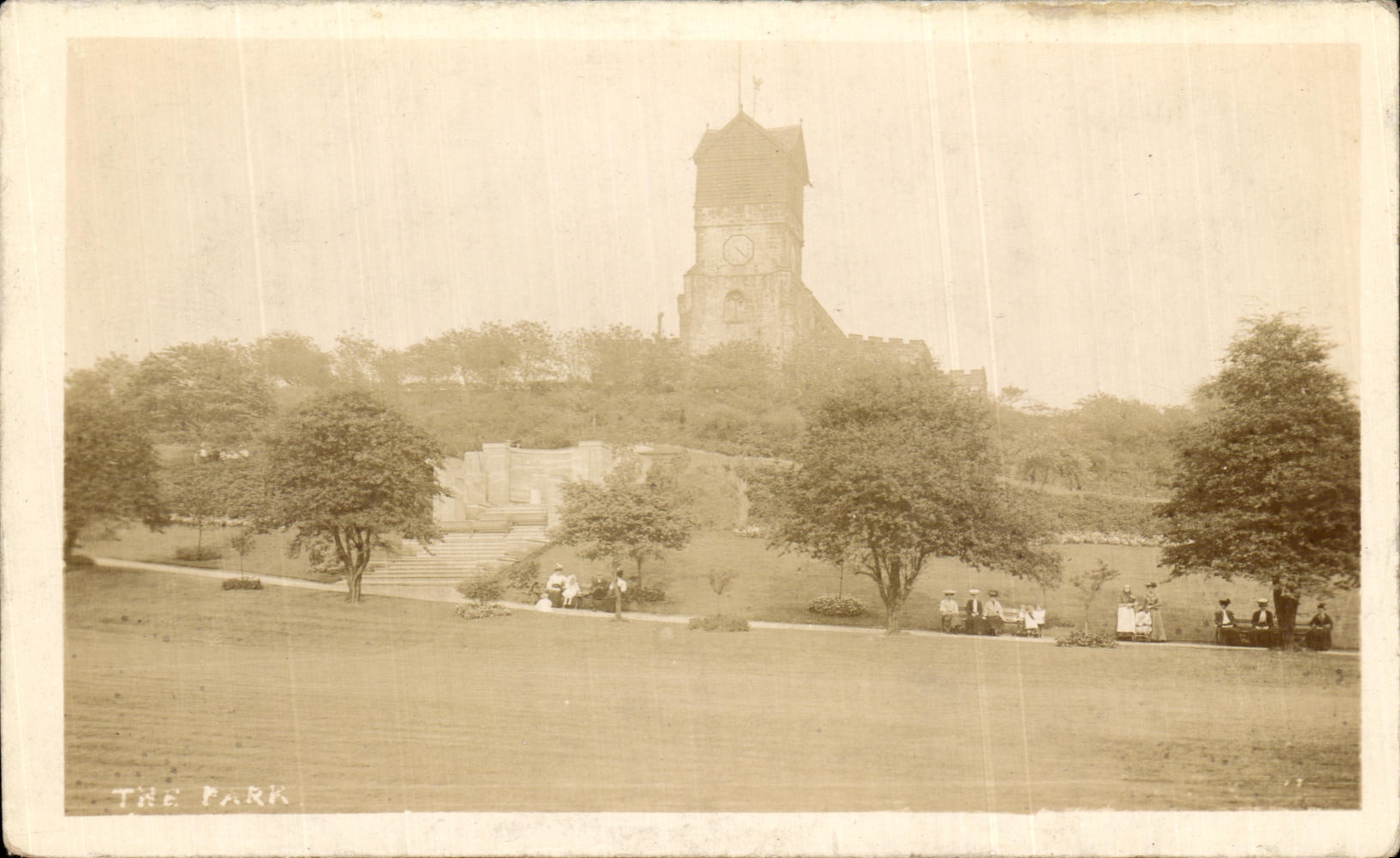 CARTE PHOTO The park 