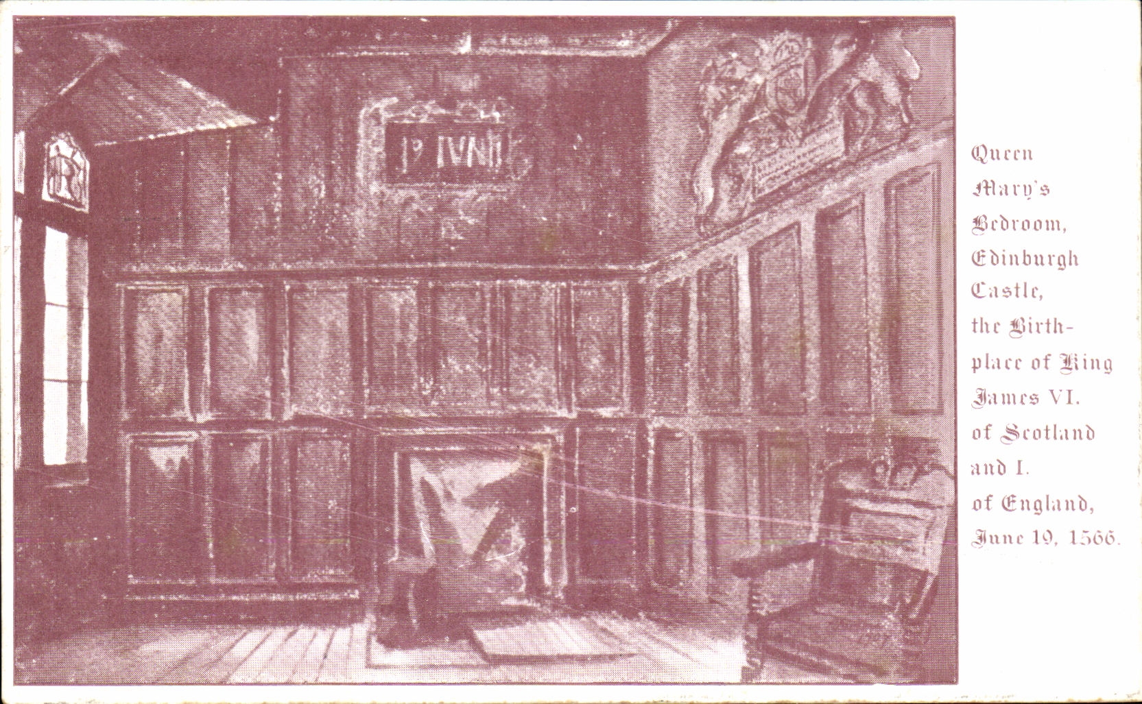 CPA Queen Mary' S bedroom Edinburgh castle