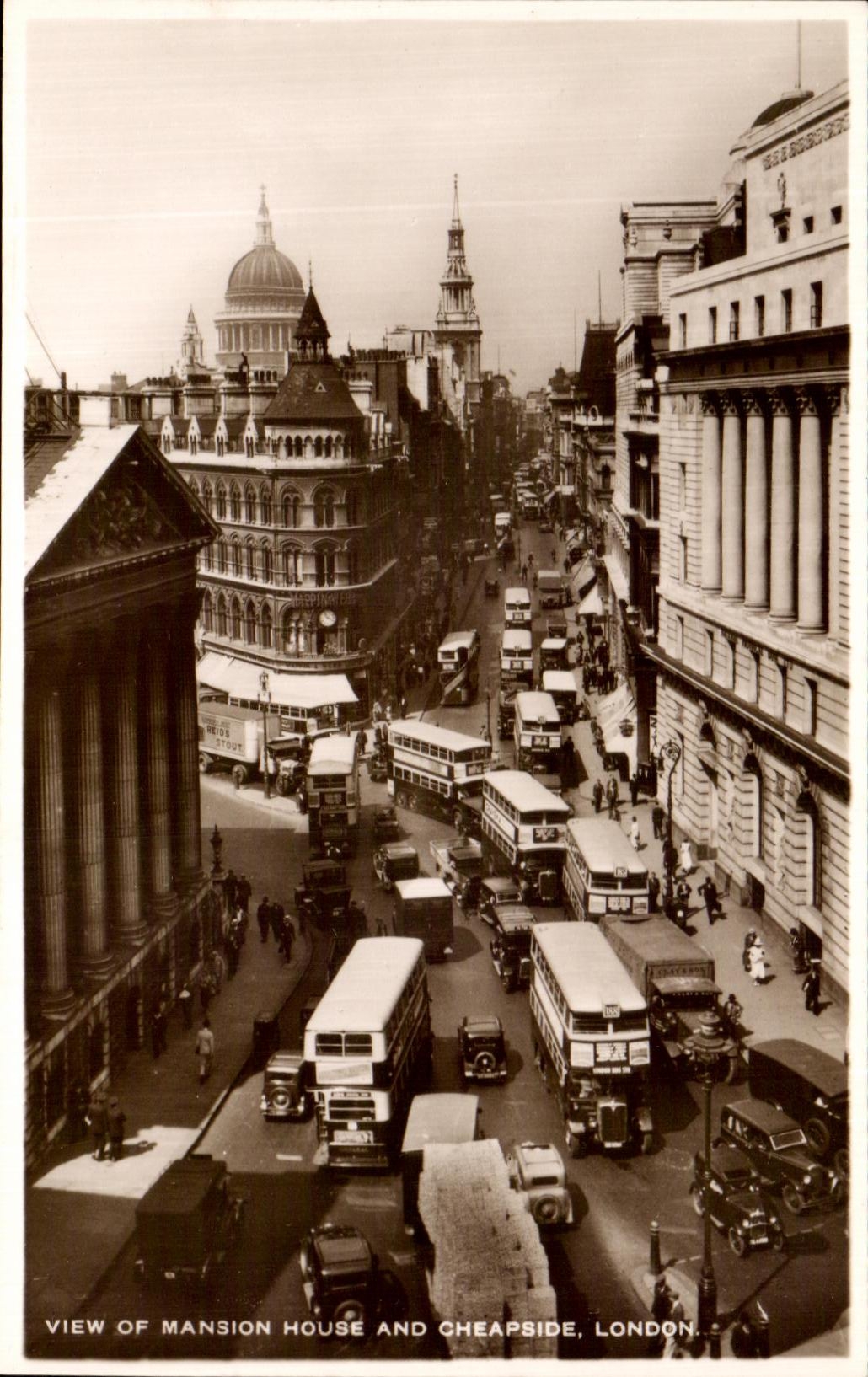 CPA View Off Manson House And Cheapside London