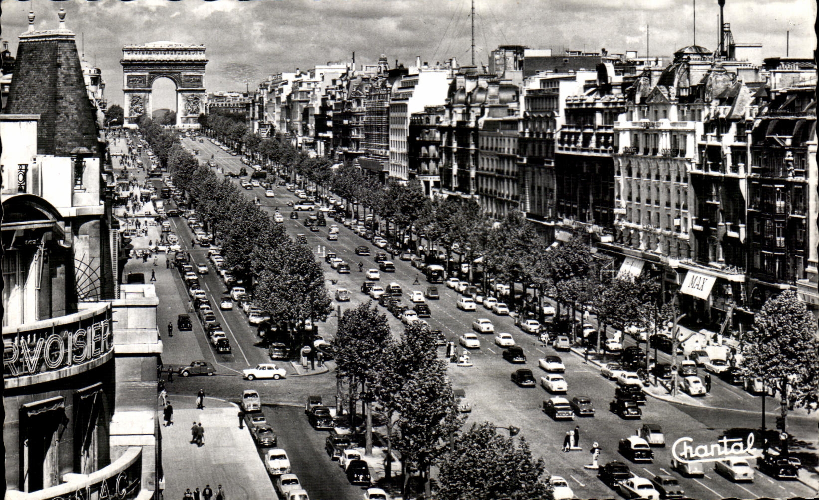 CPA Paris Avenue Of the Champs Elysees