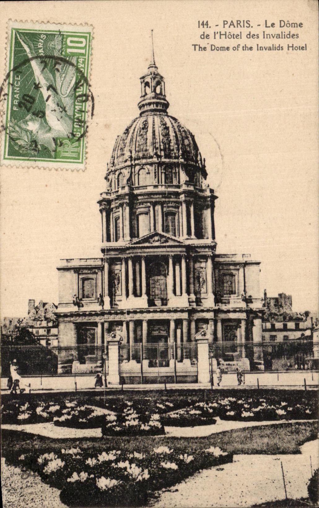 CPA Paris the Dome Of the Hotel of Invalides