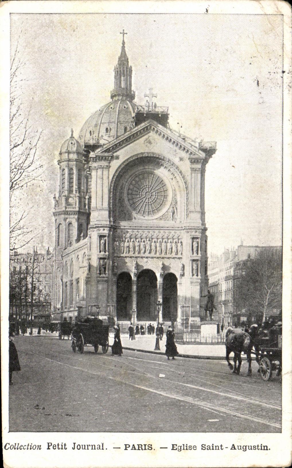 CPA Paris Church Saint Augustin