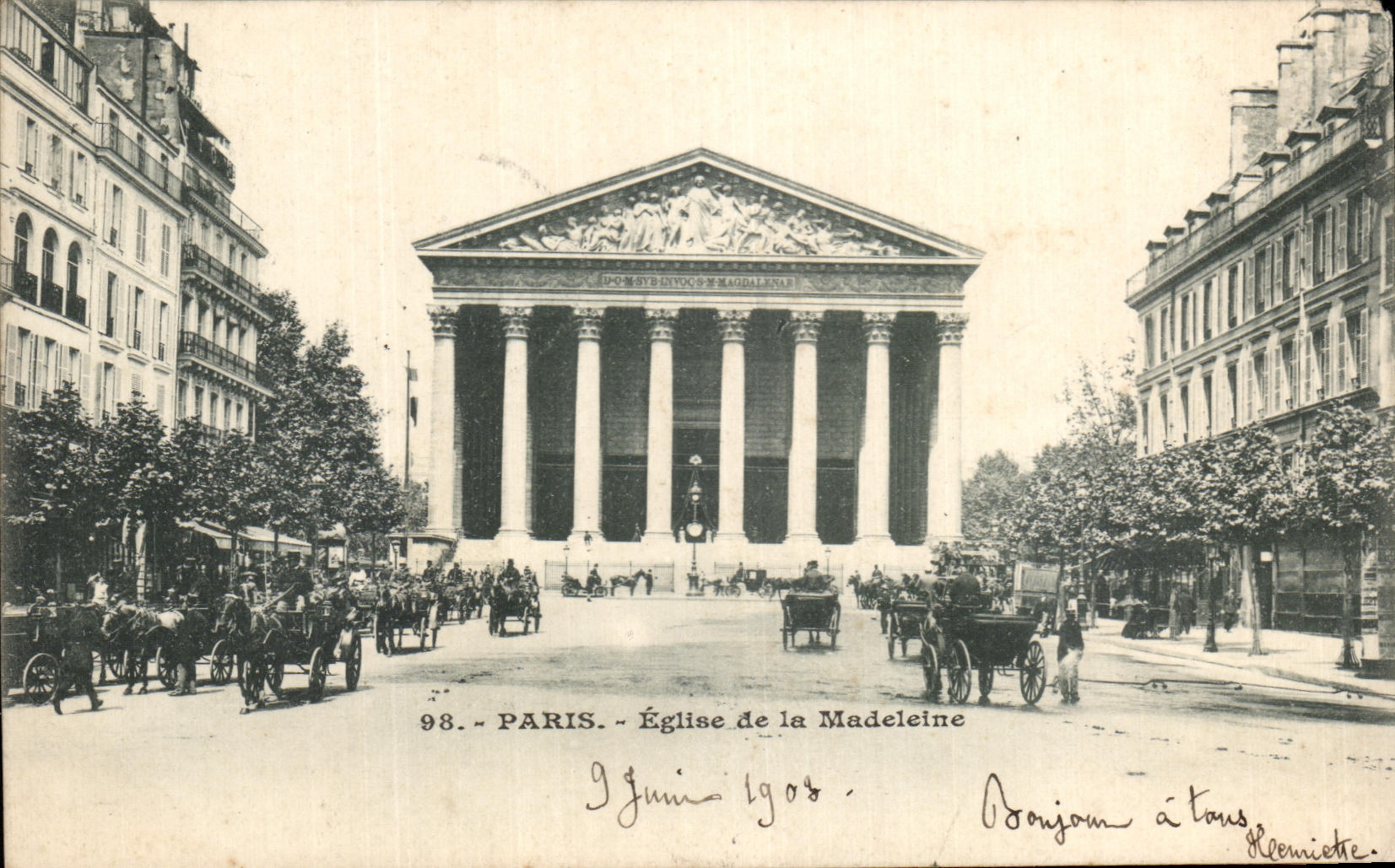 CPA Paris Church of the Madeleine