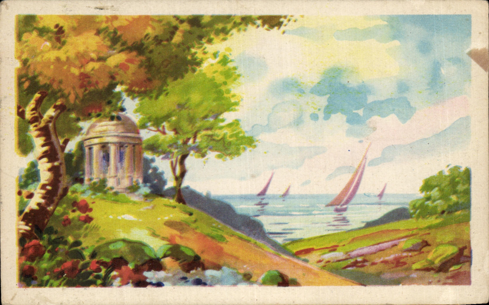 CPA Fantaisie paysage 