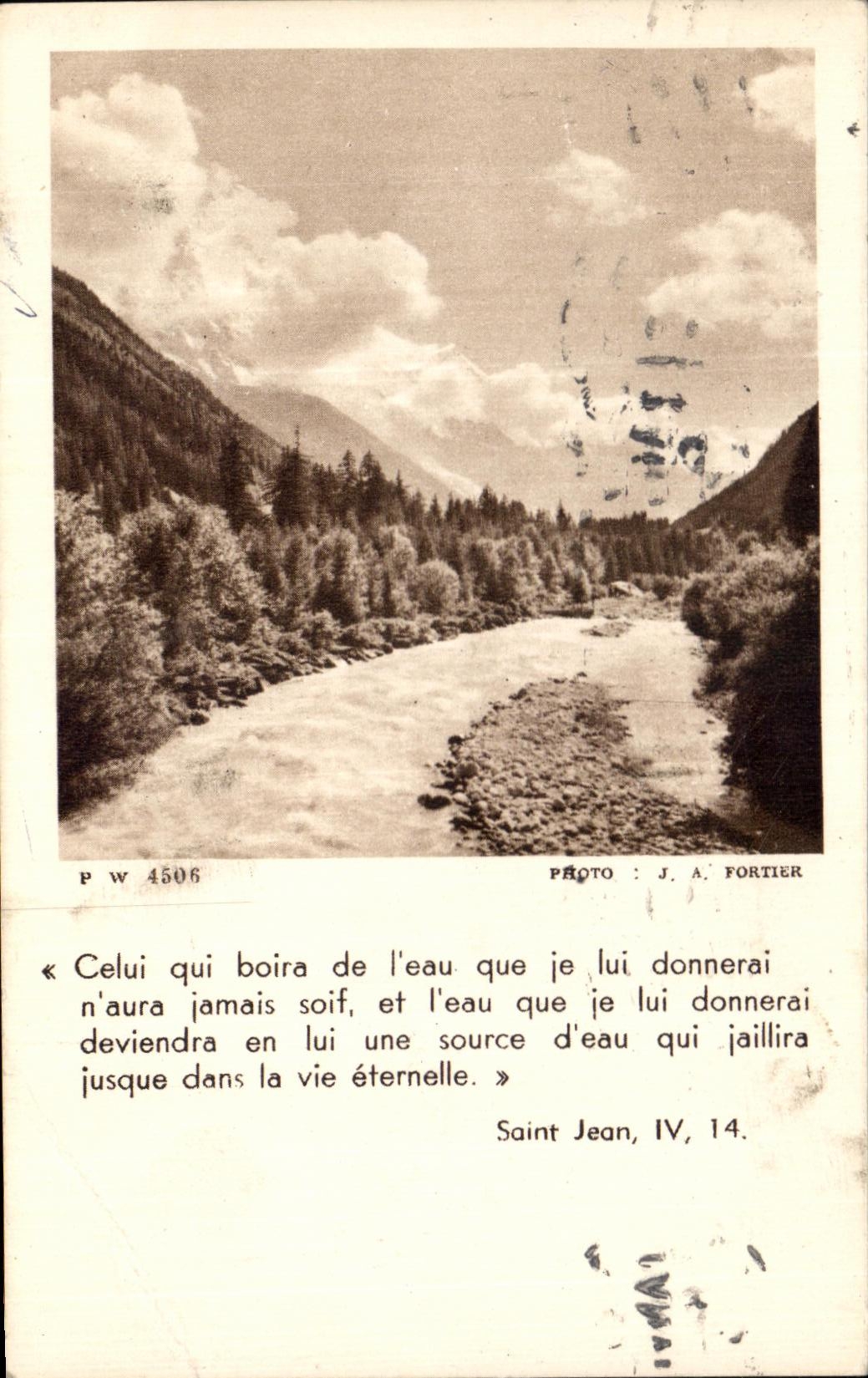 CPA That Which Will drink Water That I him Donnerai will not have Jamais Thirst and