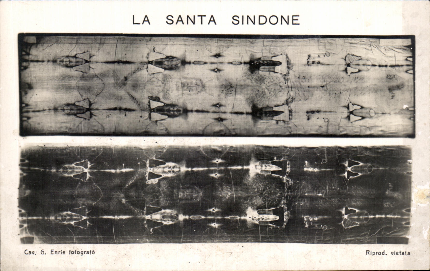 CPA La Santa Sindone Torino Suaire 