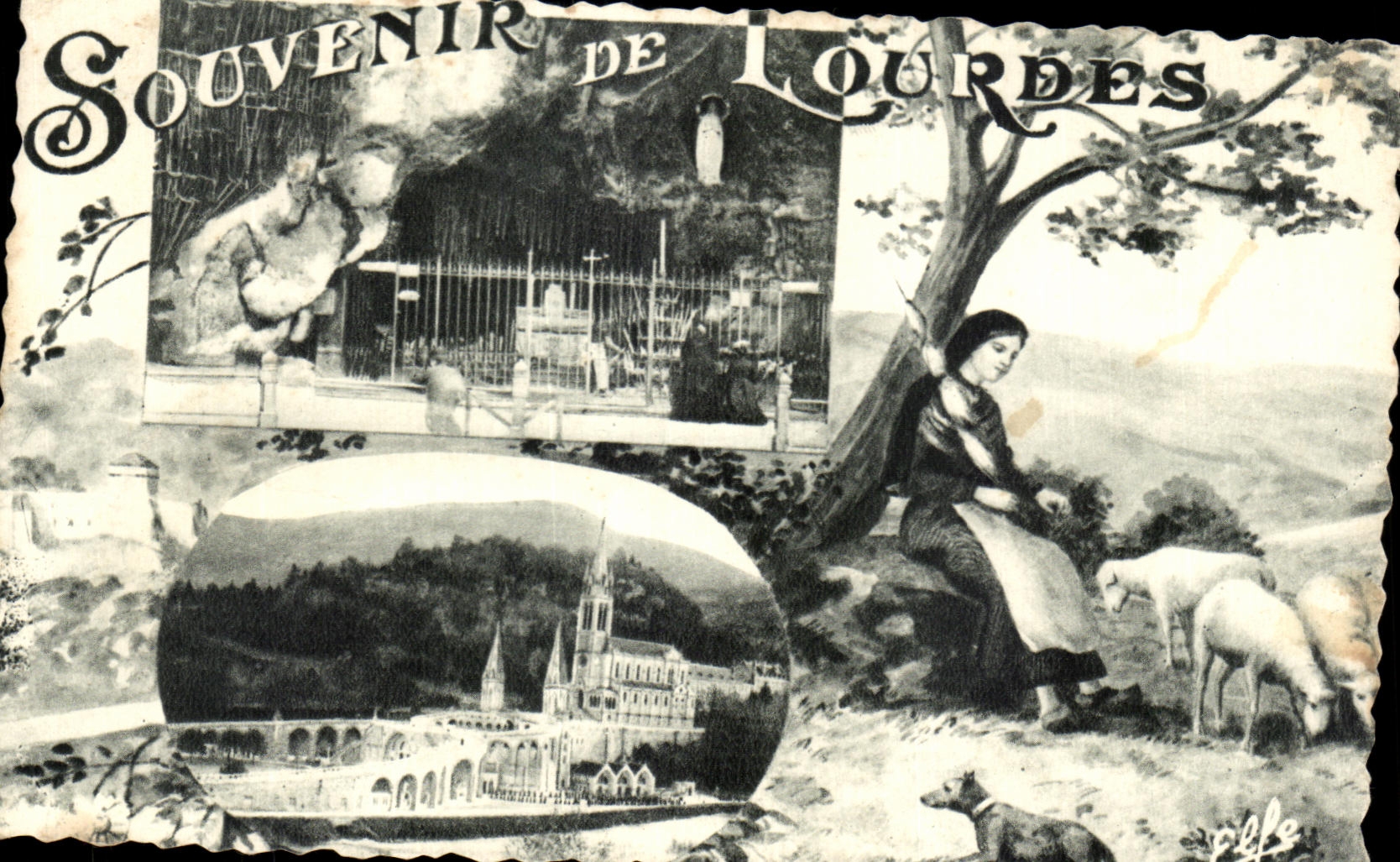 CPA Souvenir Of Lourdes