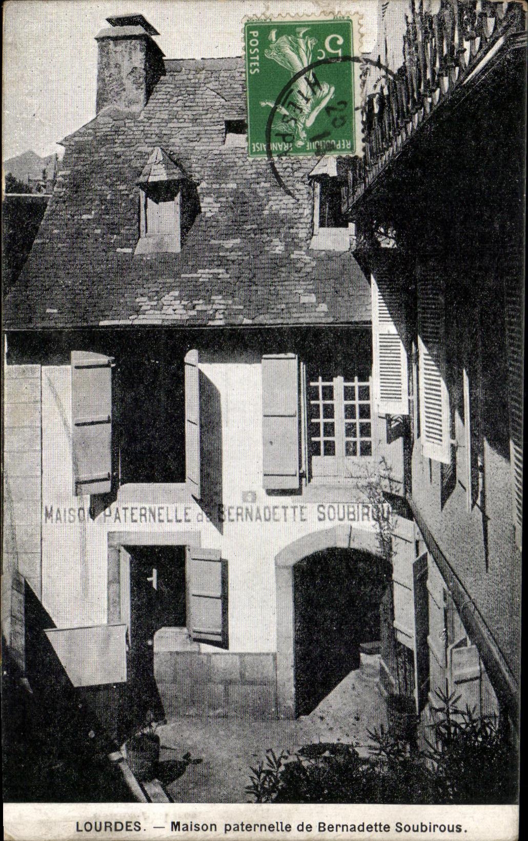 CPA Lourdes paternal House of Bernadette Soubirous
