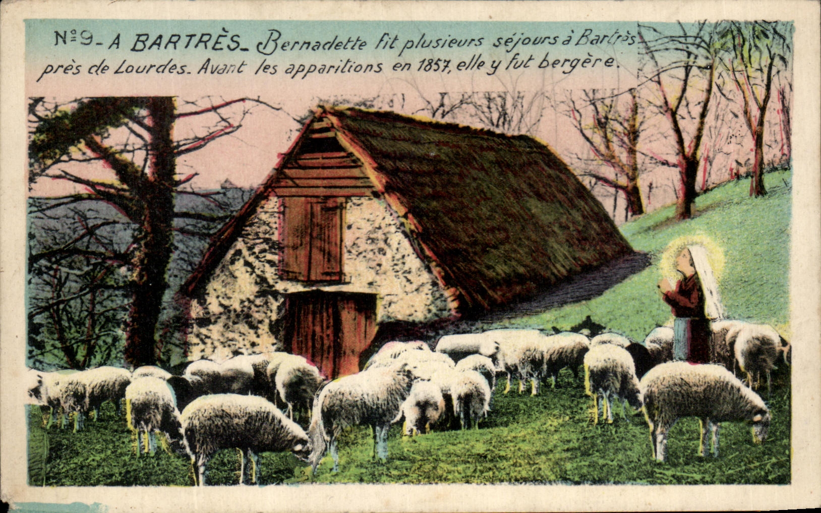 CPA has Bartres Bernadetle the FIT several Stays has Barles close to Lourdes Before the appearance in it fur shepherdess