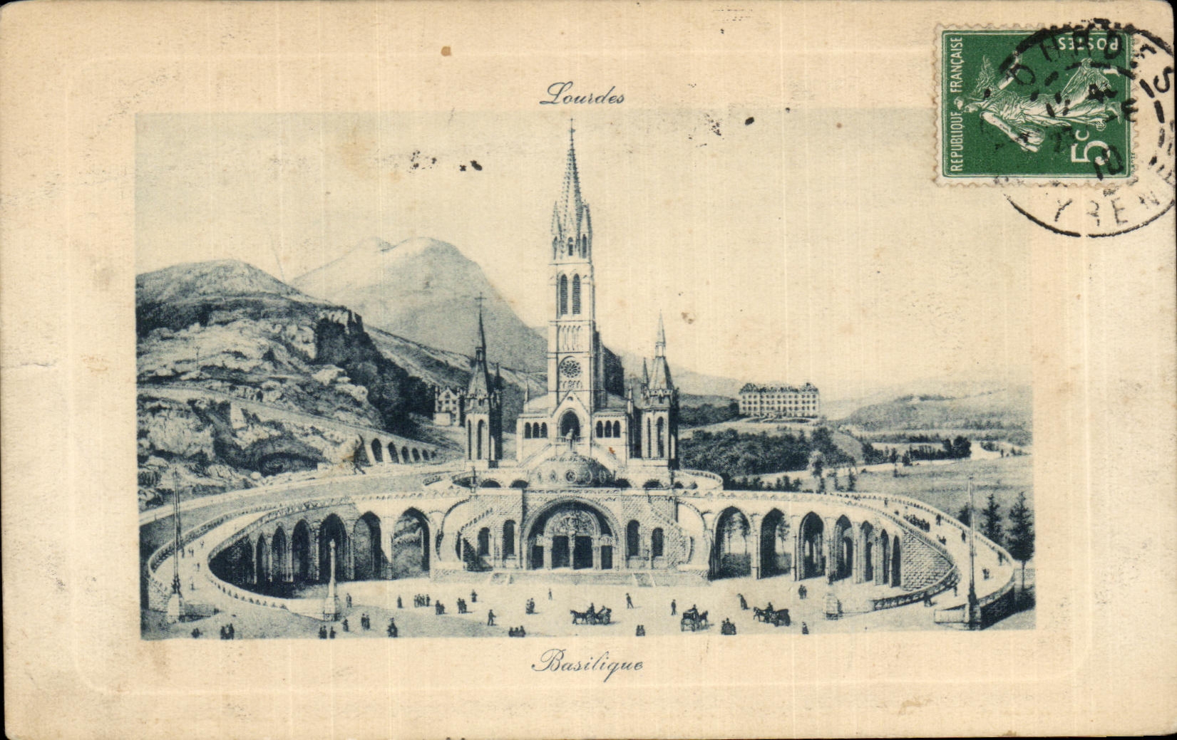 CPA Lourdes Basilica