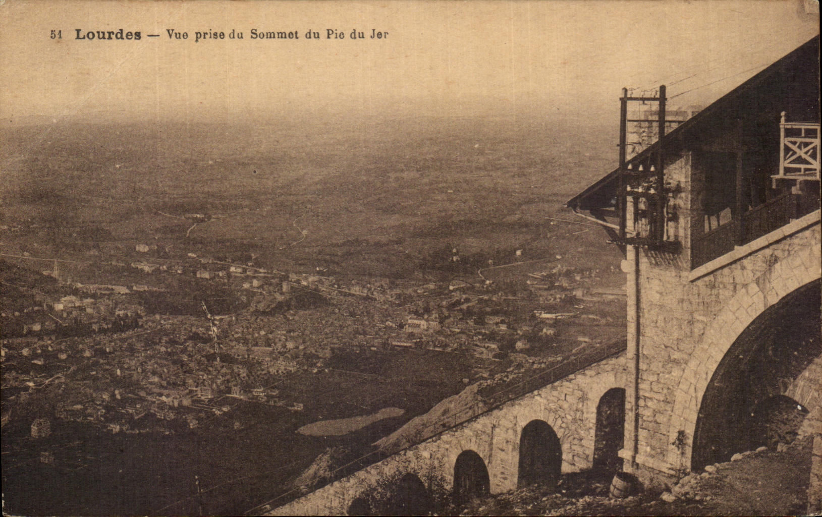 CPA Lourdes Seen from of the Summit of the Peak of Jer