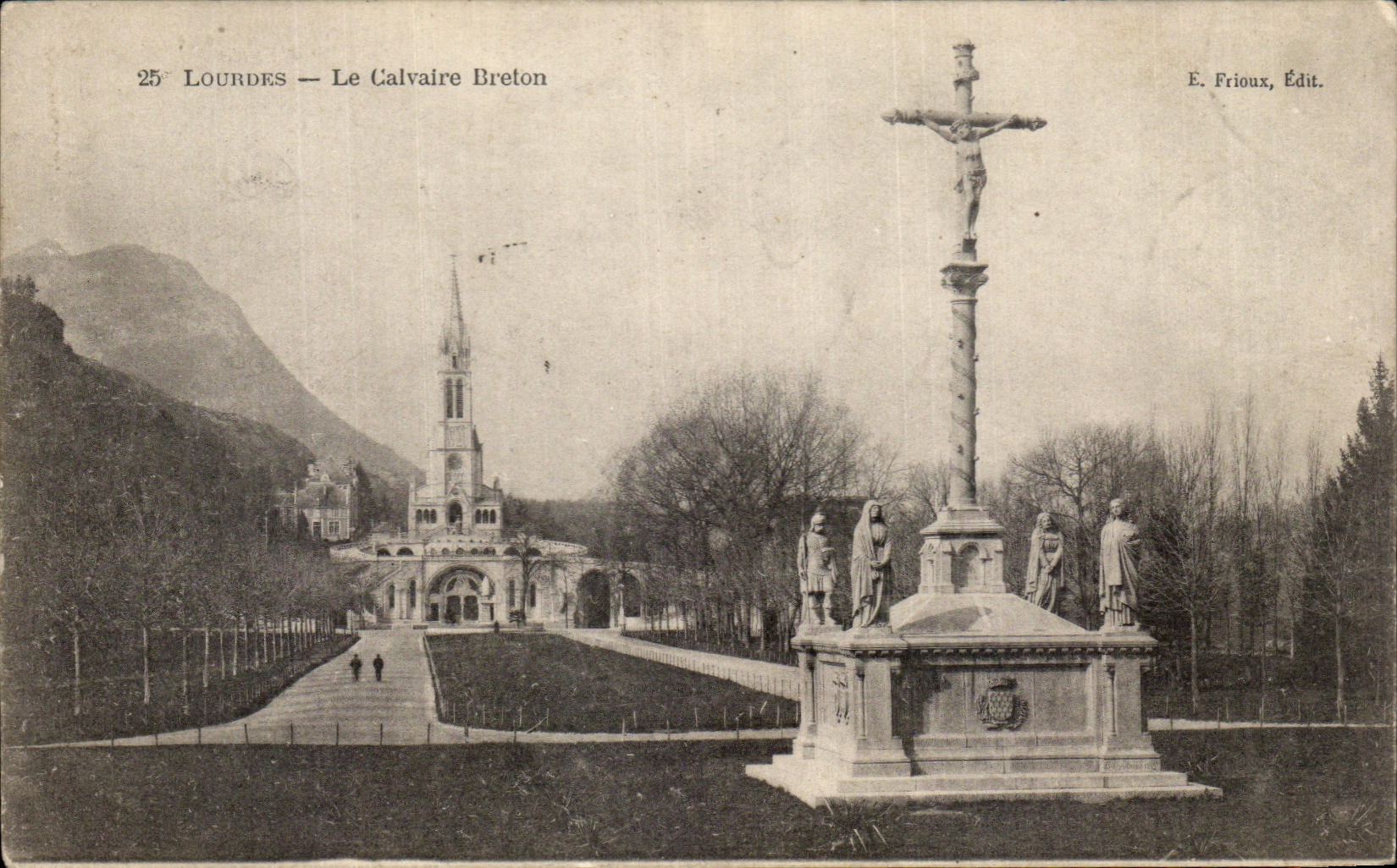 CPA Lourdes the Breton martyrdom