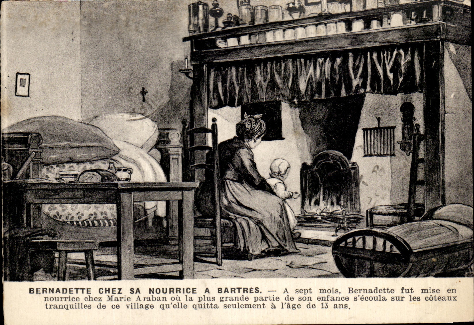 CPA Bernadette In Her Nurse has Bartres