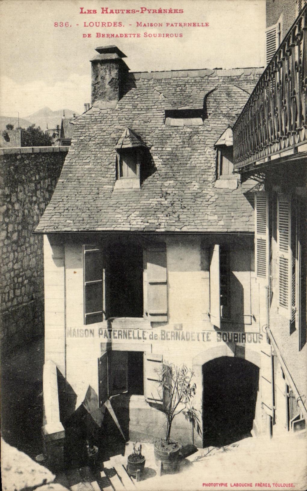 CPA Lourdes Paternal House Of Bernadette Soudirous