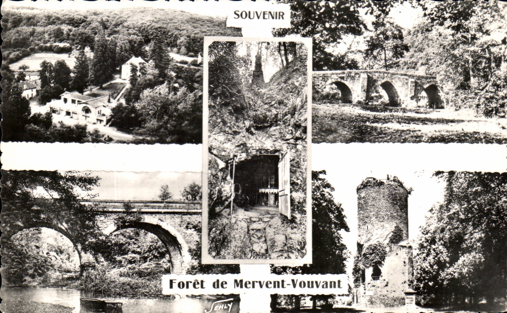 Taladro del recuerdo de CPA de Mervent Vouvant