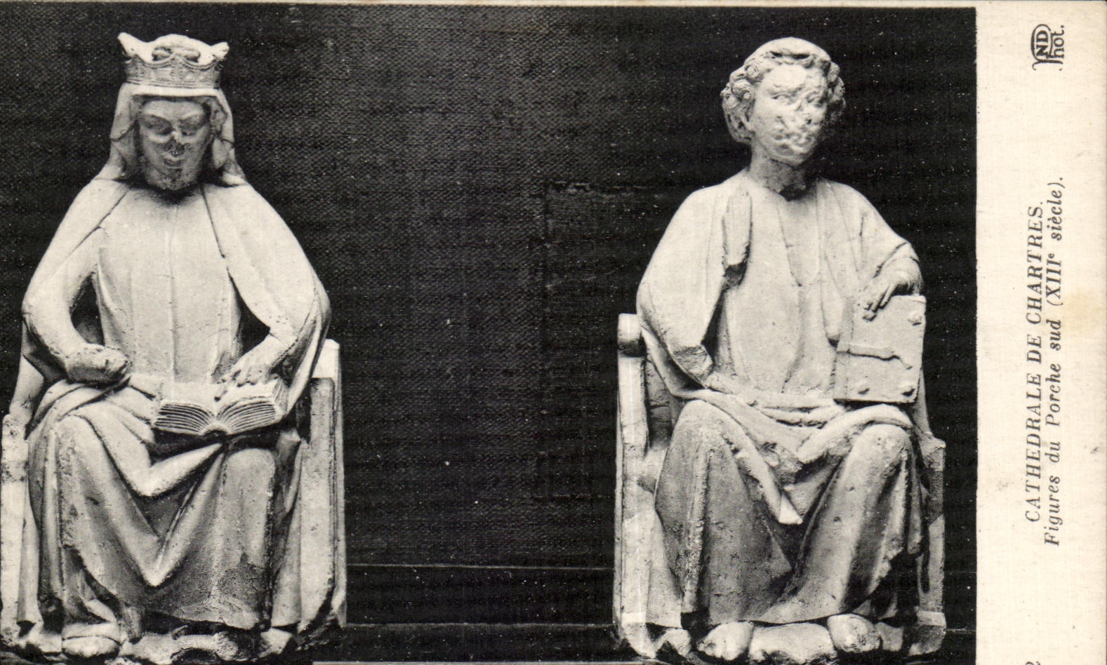 CPA Cathedral Of Chartres Figures of the southern Porch