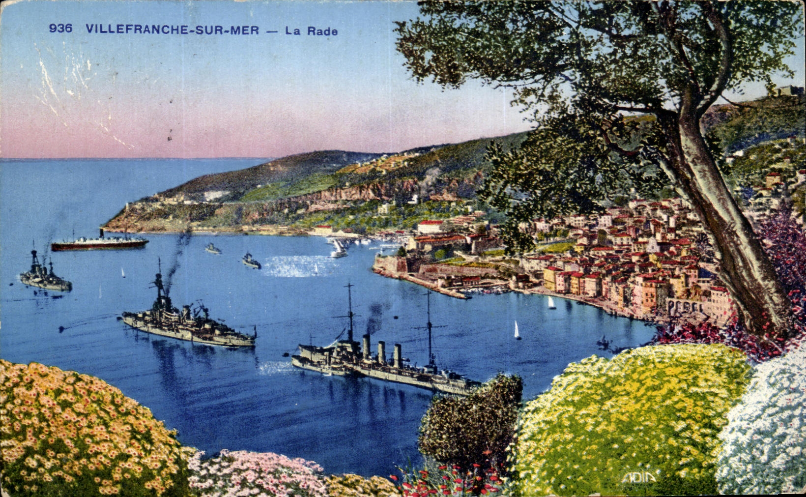 CPA Villefranche On Sea the Roads Boats
