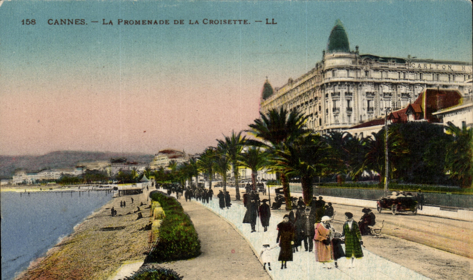 CPA Cannes the Walk Of the Small cross