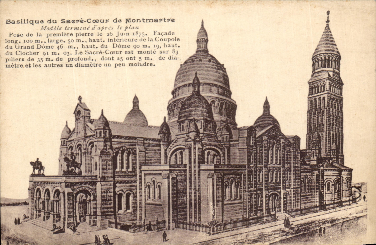 CPA Basilique Du Sacre Coeur De Montmartre