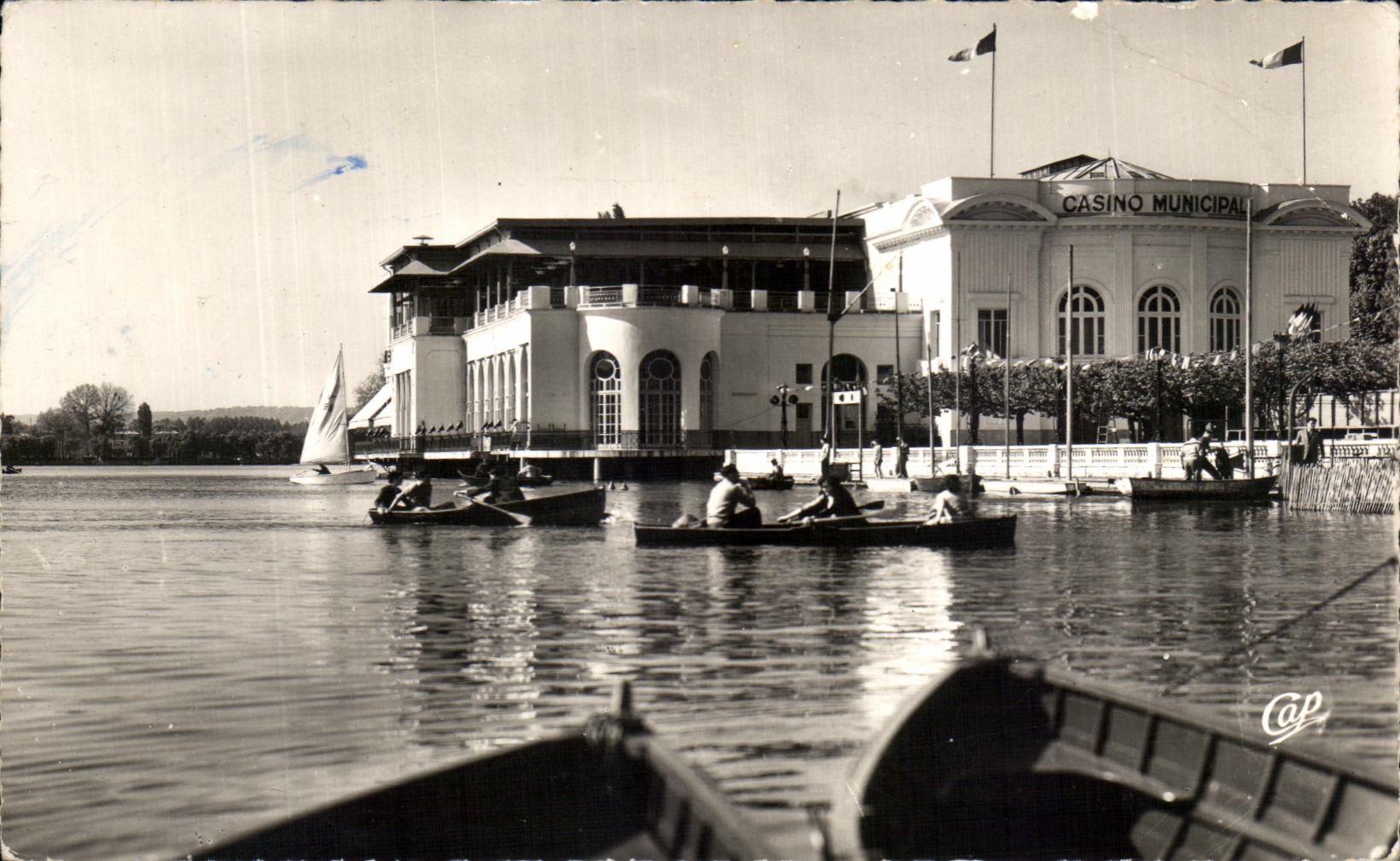 CPSM Enghien Les Bains Canoeing On the Lake