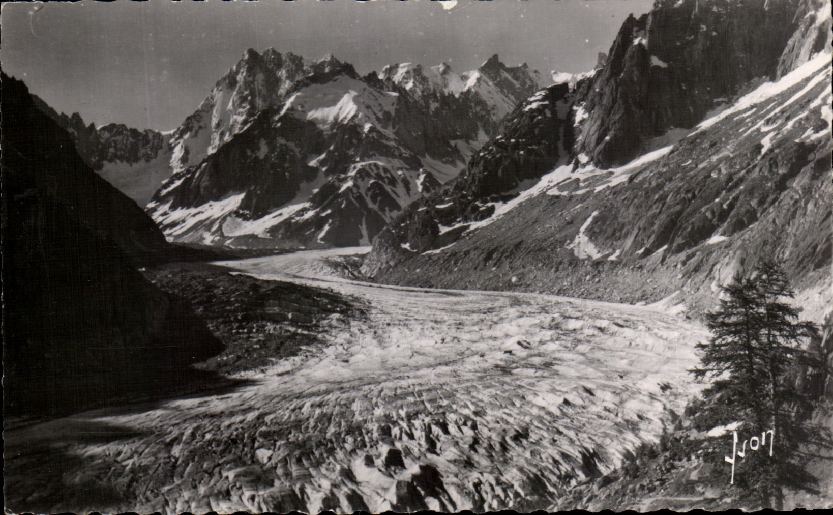 CPA Chamonix Mount Blanc Sea Of Ice And Jorasses