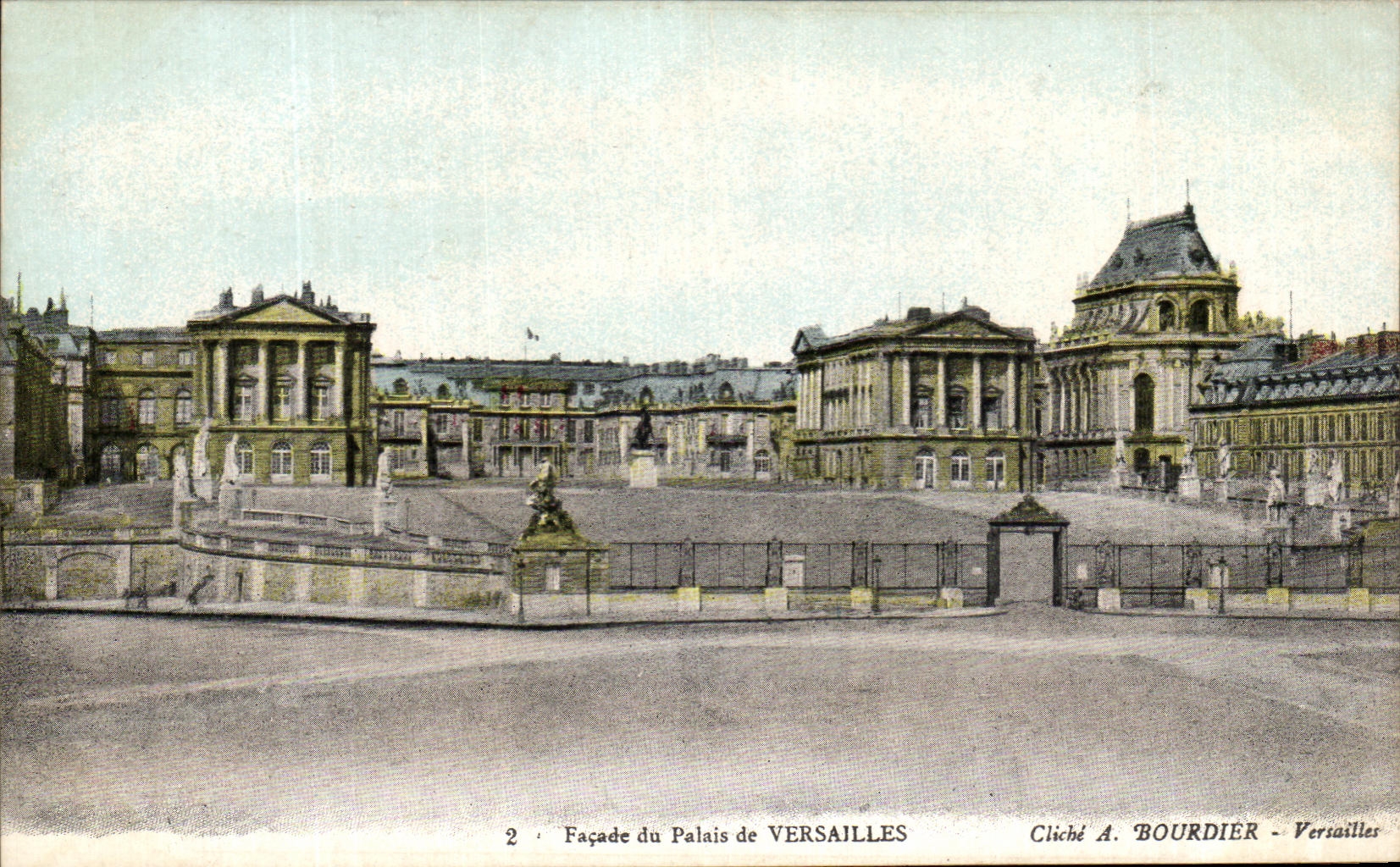 CPA Facade Du Palais De Versailles