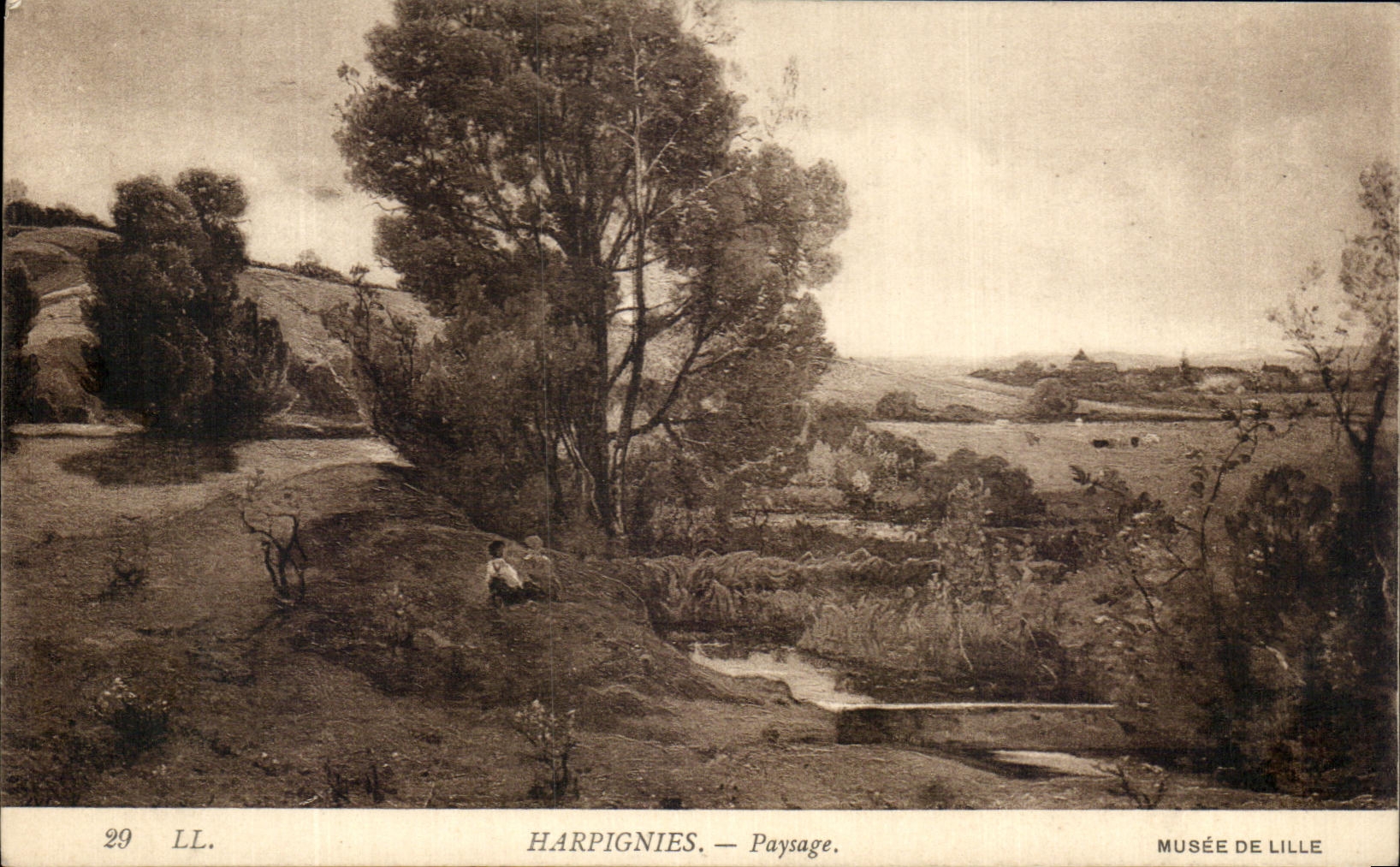 CPA Harpignies Paysage Musee De Lille