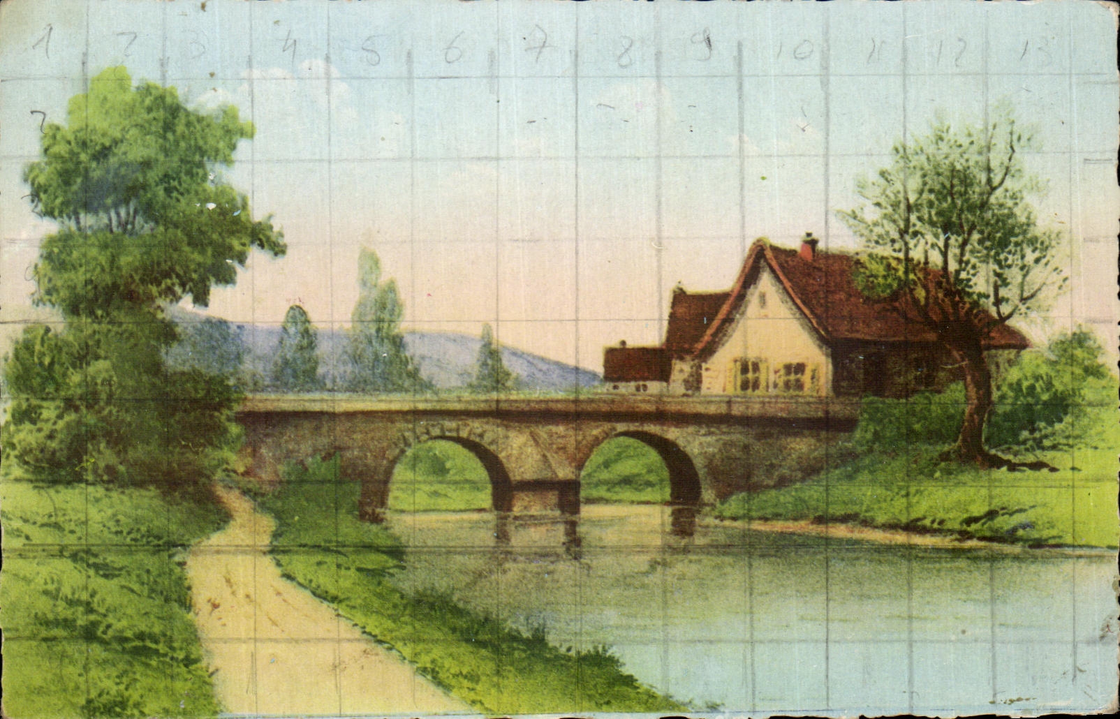 CPA Maison au bord de l'eau